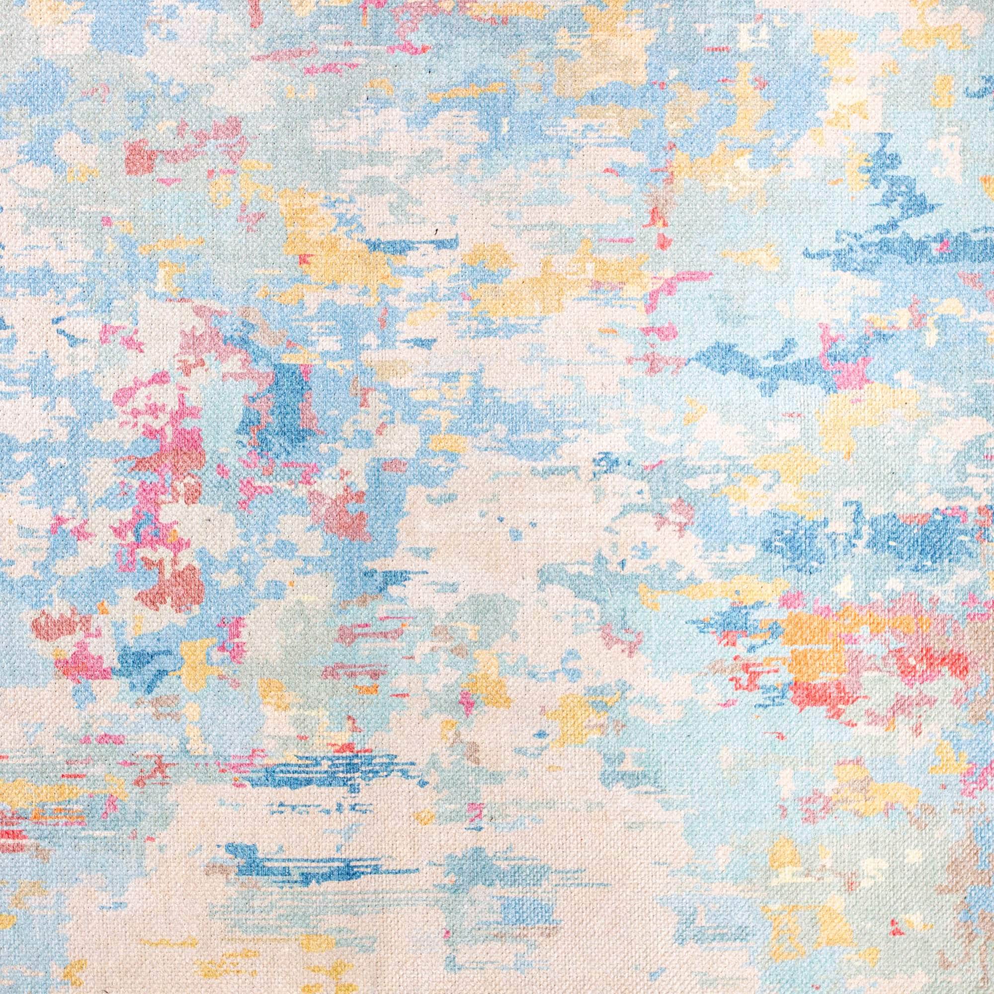 Machine Washable Rug LAN01E Multi Color SAR-Lancaster #color_multi color