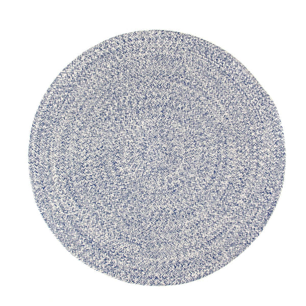 Blue & White Braided Rug Farmhouse Clearance