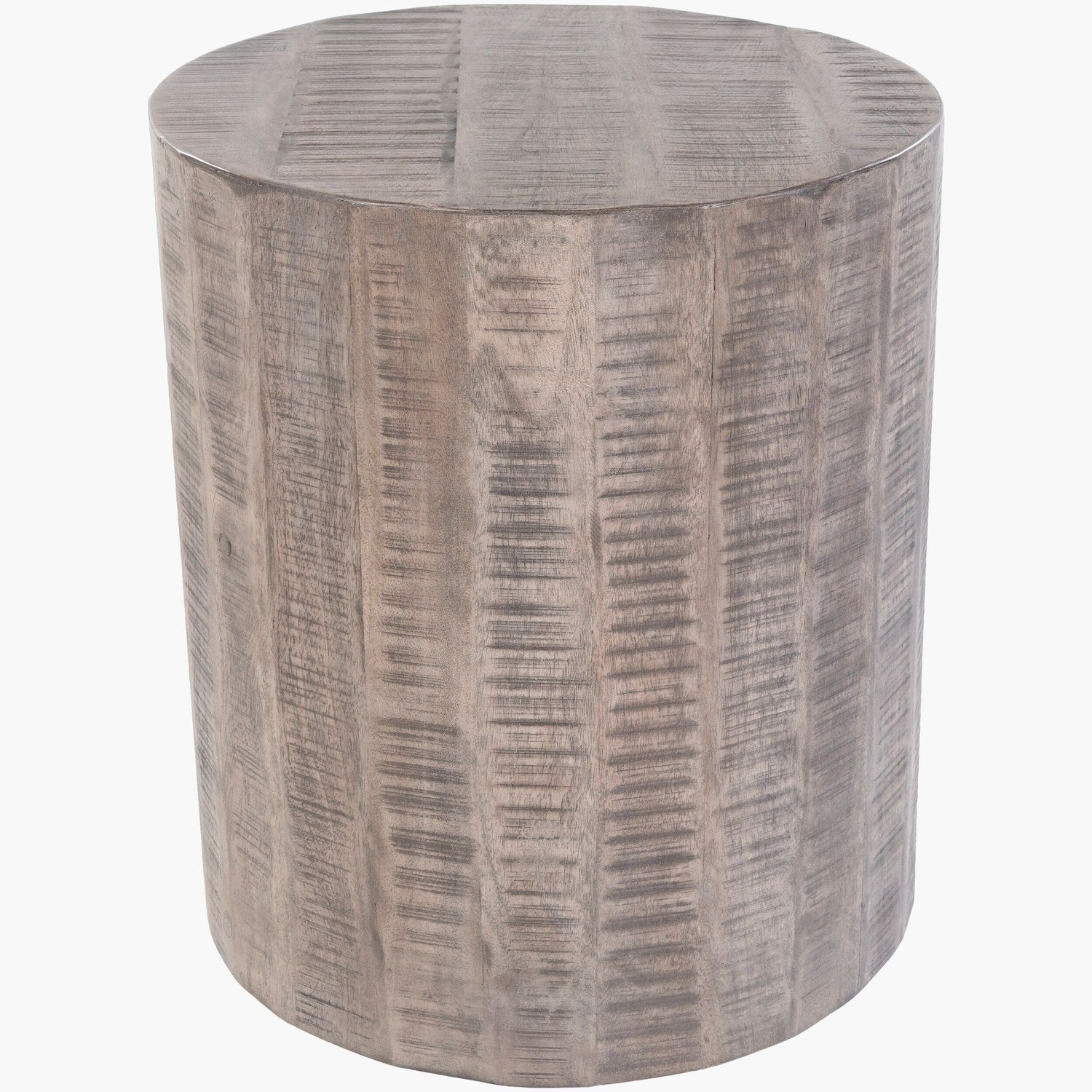 Troyes End Table in Beige