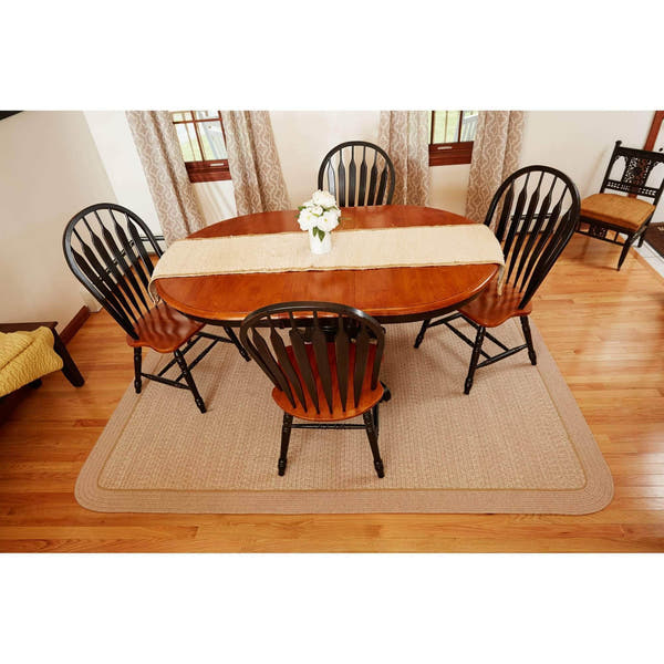 Woolmade Rounded Rectangle Braided Rug 