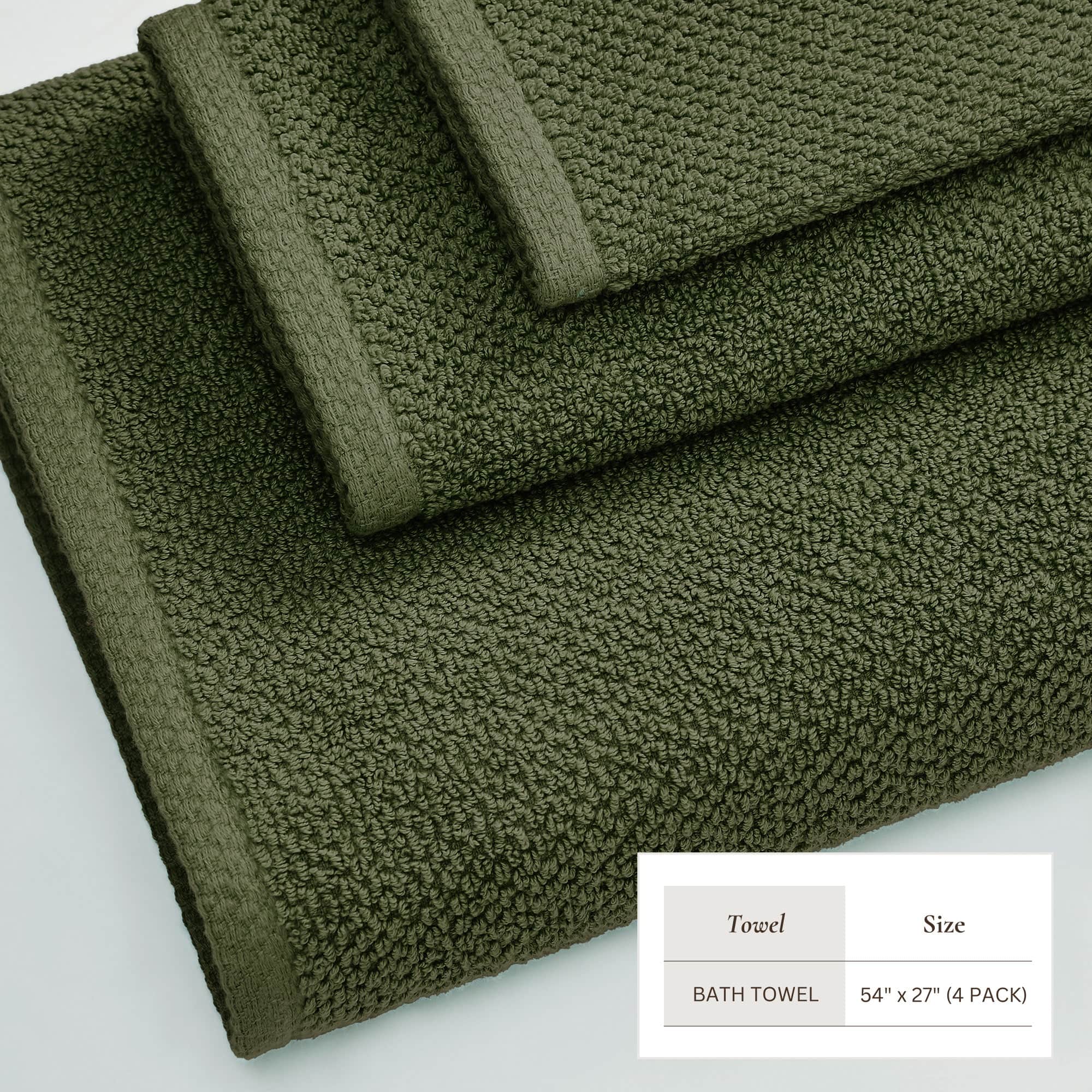 Cotton Textured Bath Towel Set - Acacia Collection