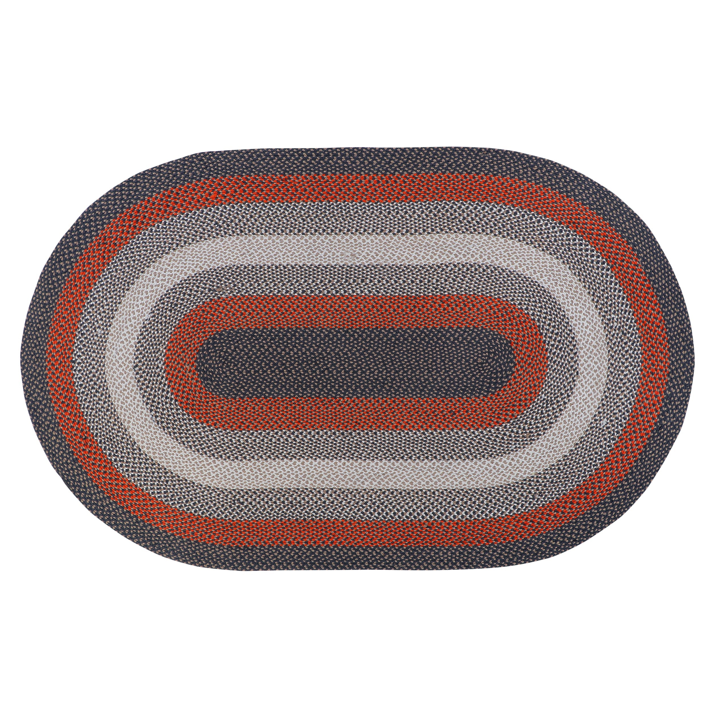 Bradford Braided Indoor / Outdoor Rug #color_rusty red / taupe