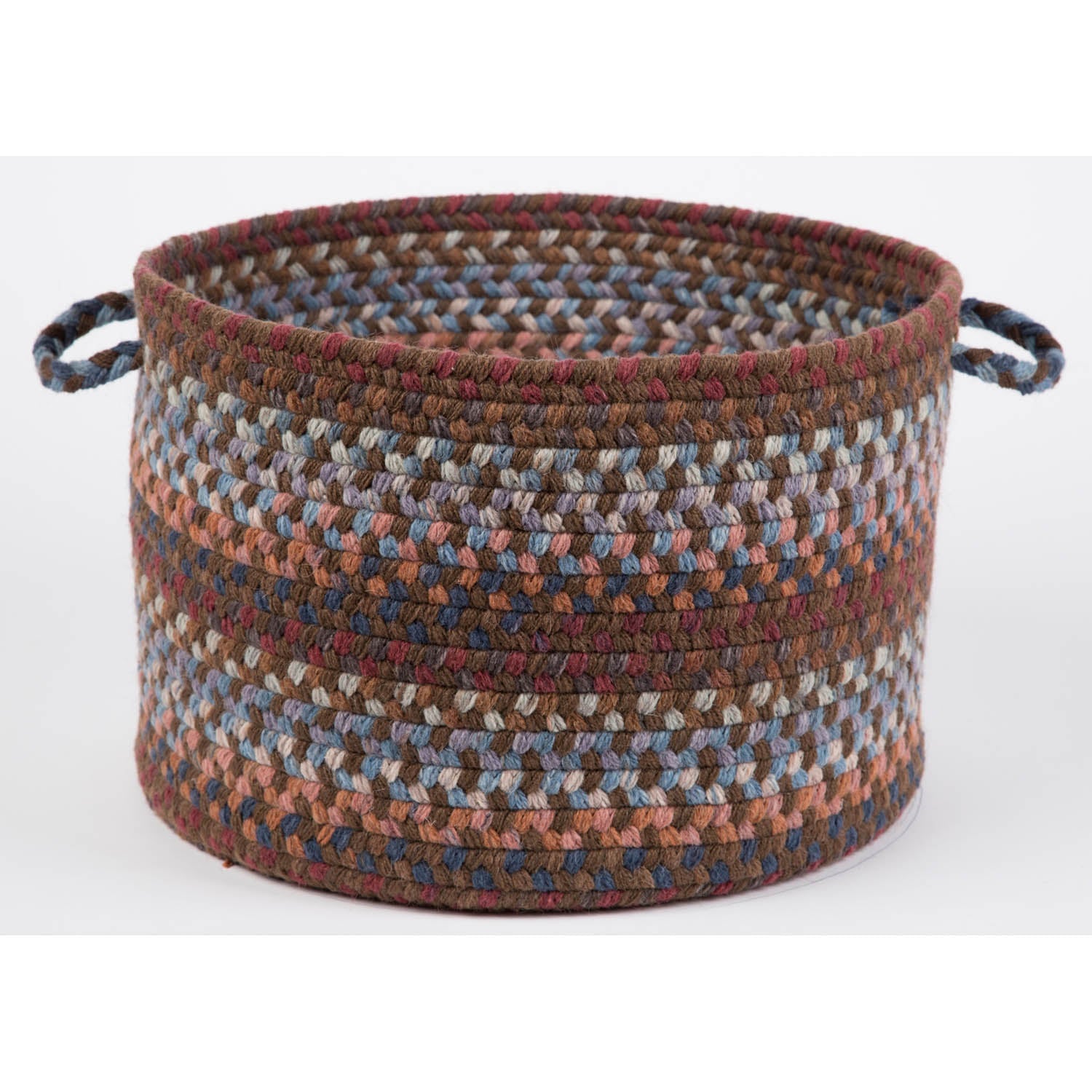 Tribeca Rope Storage Wool Basket #color_walnut