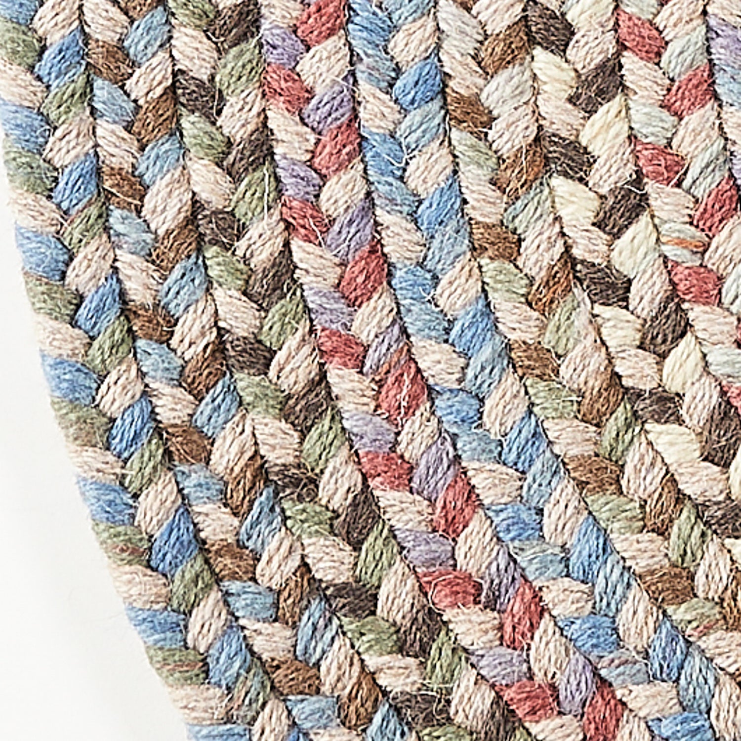 Butterfield Multi Wool Braided Rug #color_Butterfield Multi