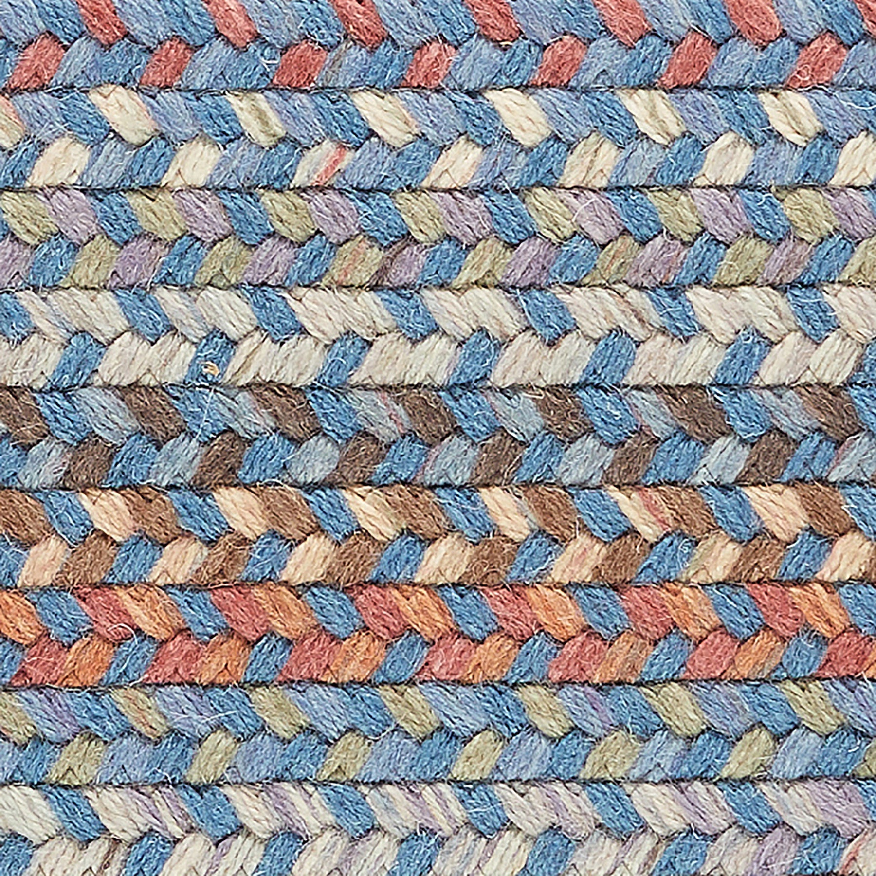 Bluestone Multi Wool Braided Rug #color_Bluestone Multi