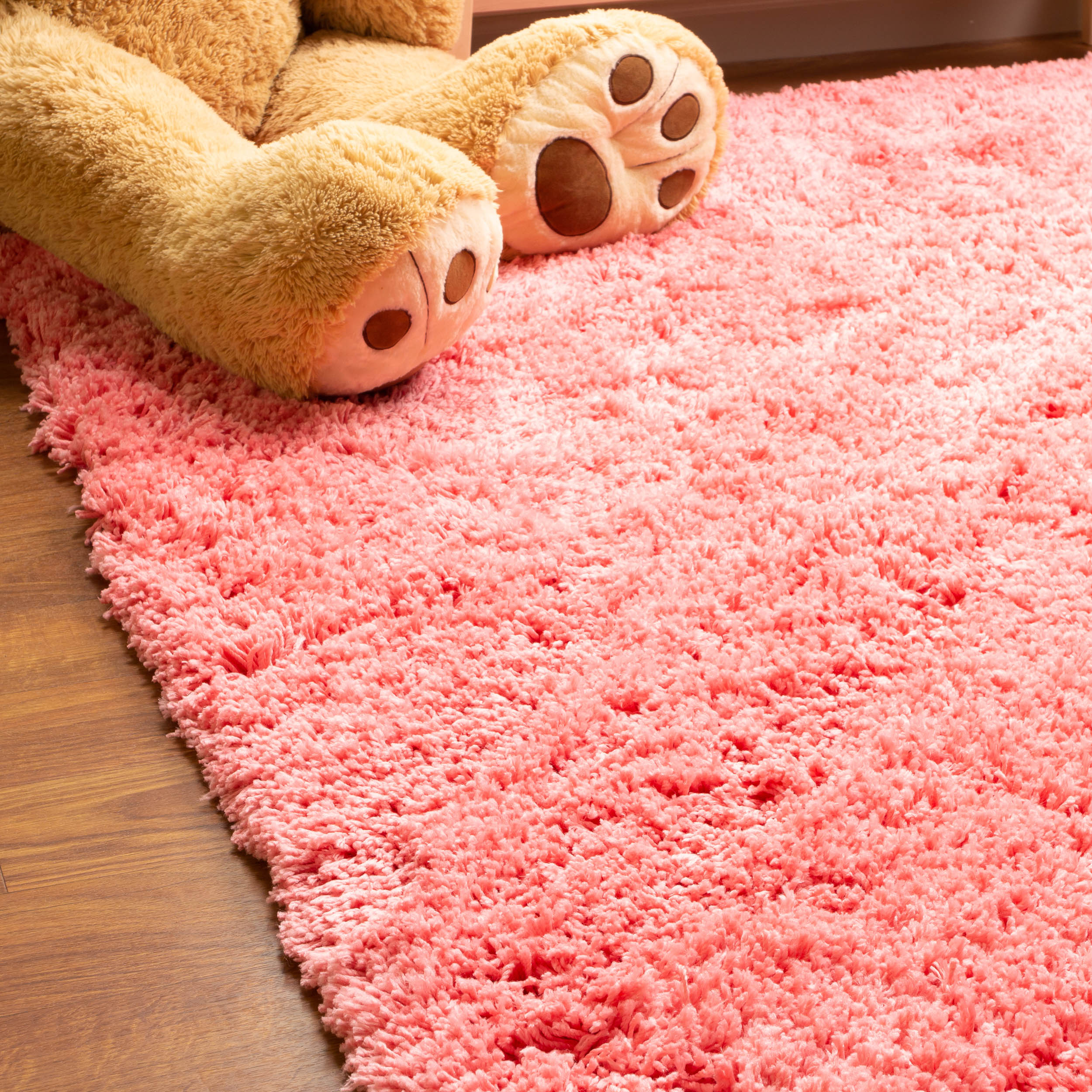 Hygee Cloud Shaggy Non Slip Rug #color_pink