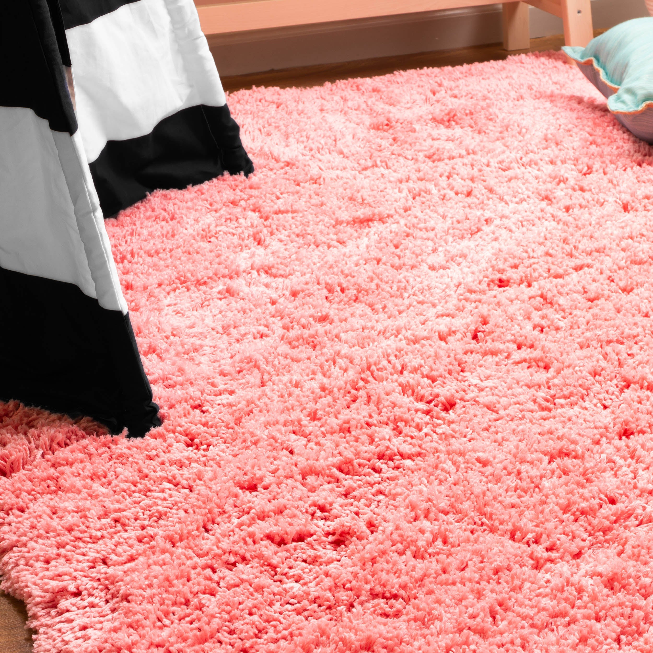 Hygee Cloud Shaggy Non Slip Rug #color_pink