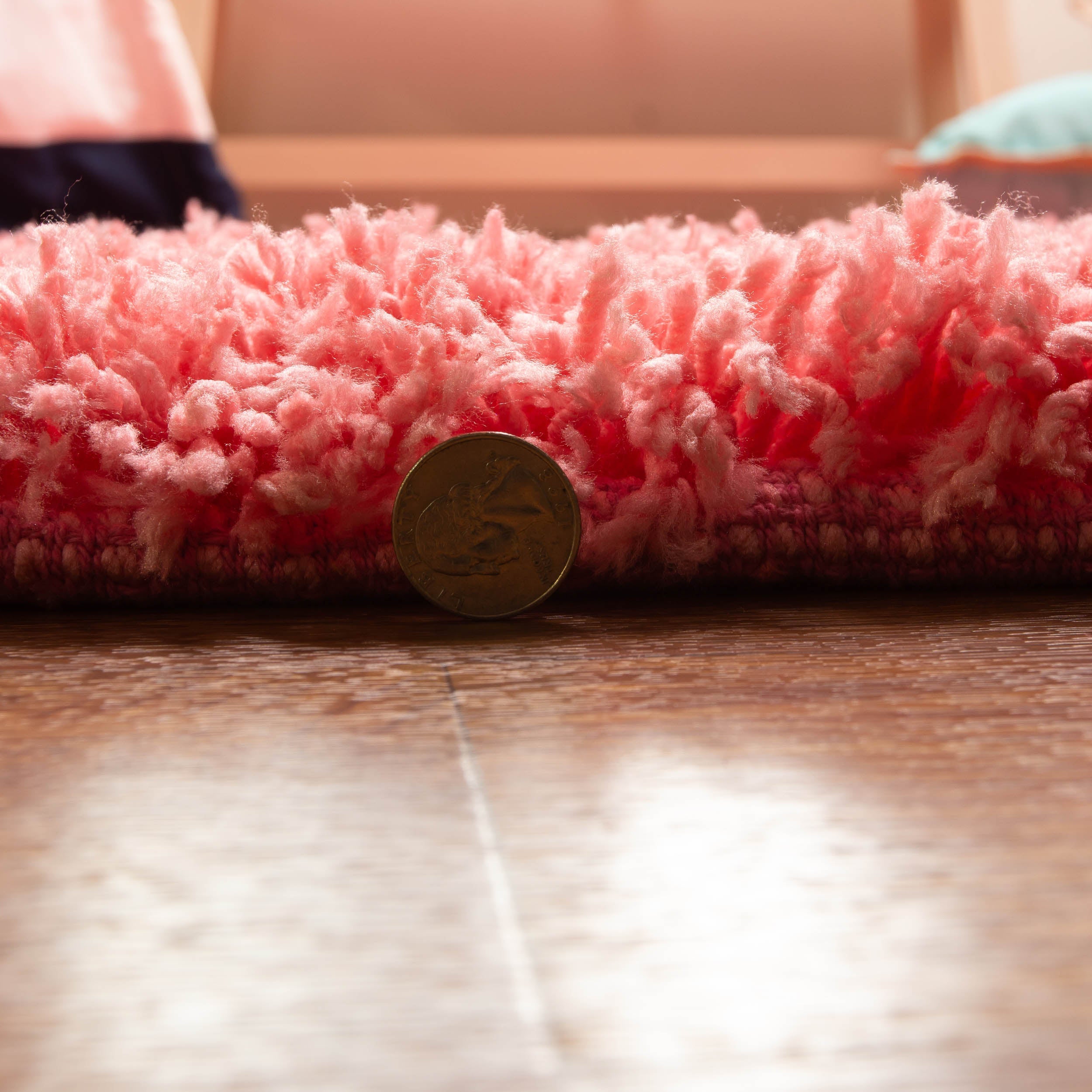 Hygee Cloud Shaggy Non Slip Rug #color_pink