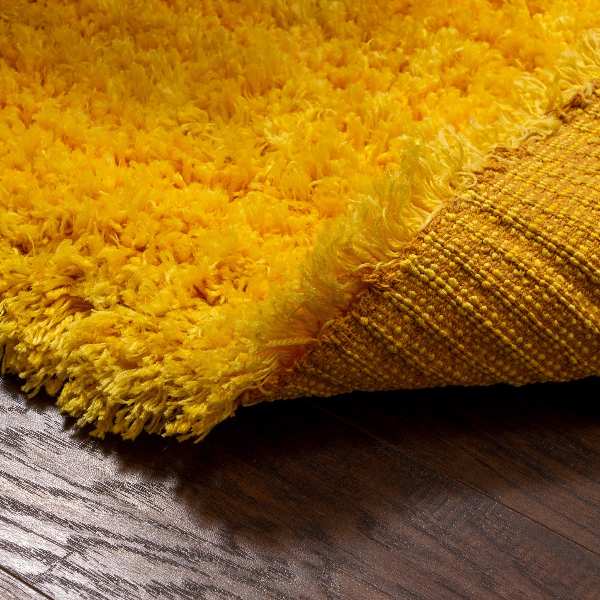 Hygee Cloud Shaggy Non Slip Rug #color_yellow