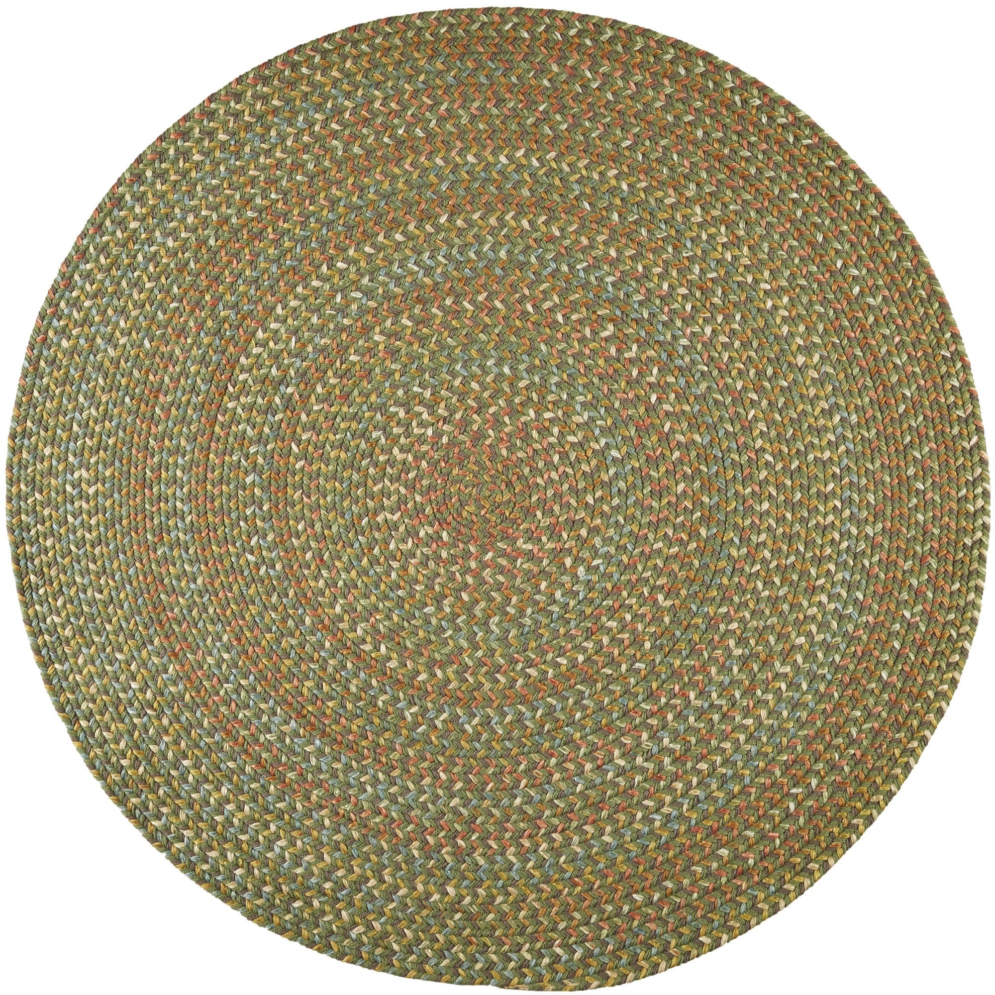 Confetti Bright & Bold 5-Carrier Braided Rug #color_olive