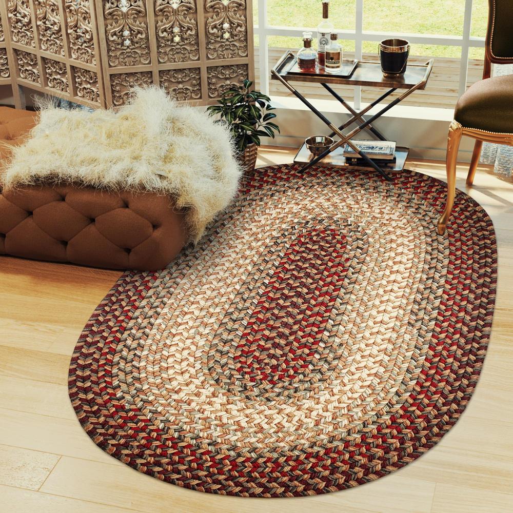Hartford Braided Rug for Indoor / Outdoor Use #color_spanish red
