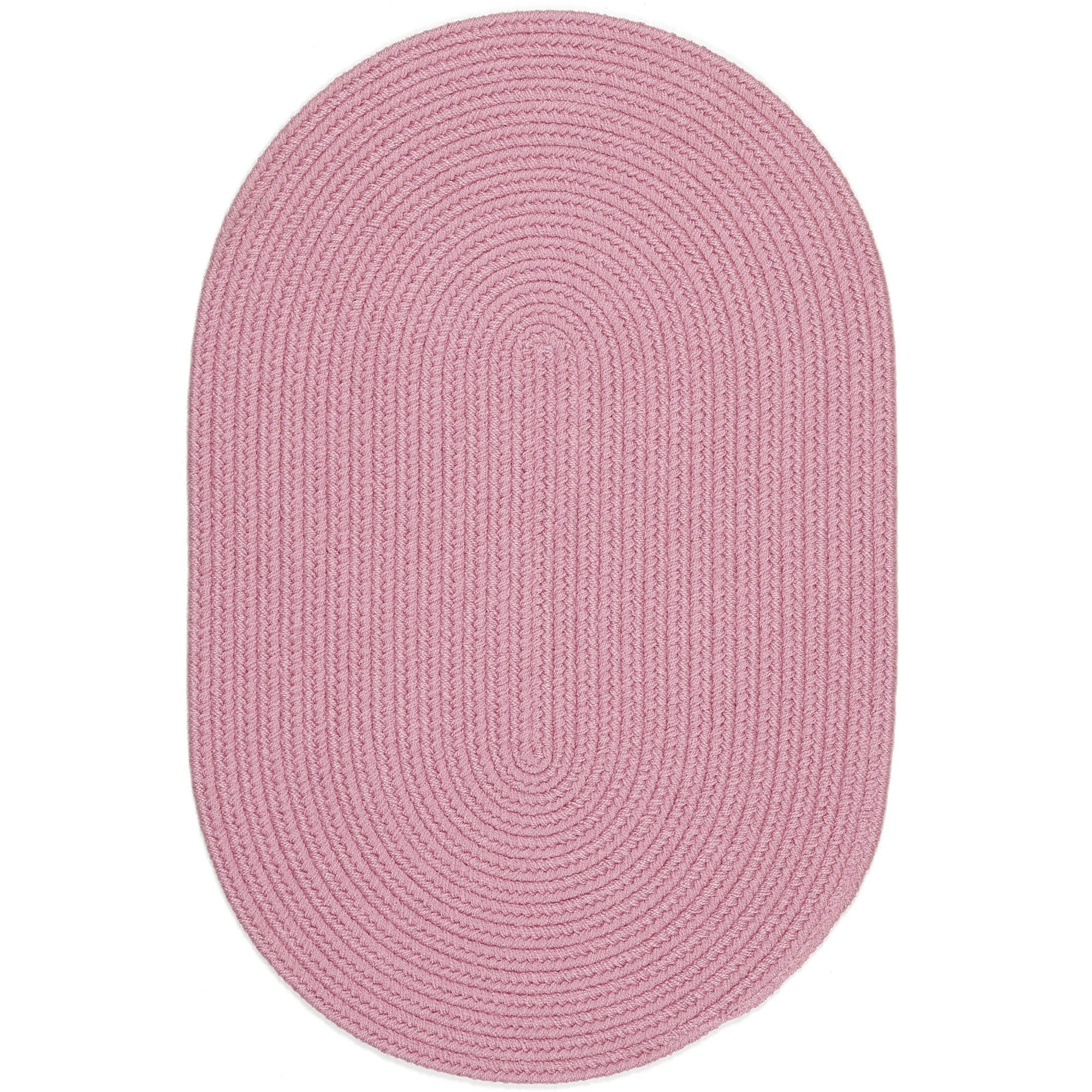 Lullaby Childrens Solid Braided Rug #color_pink