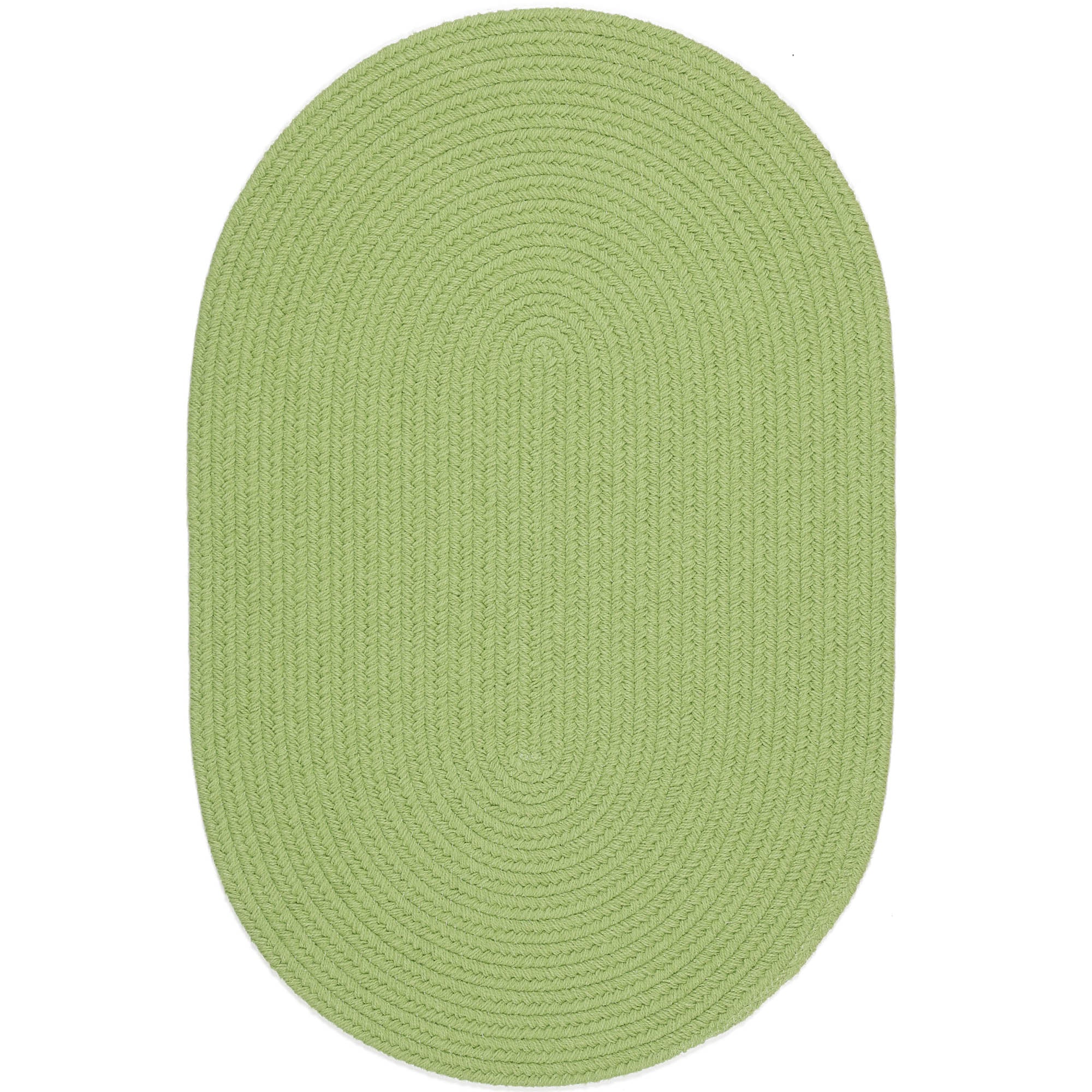 Lullaby Childrens Solid Braided Rug #color_lime green