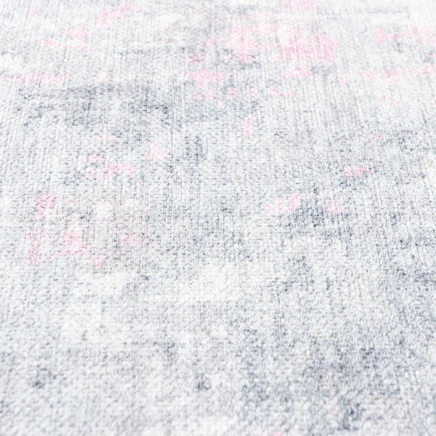 Machine Washable Rug LAN01B Pink / Gray SAR-Lancaster #color_pink / gray