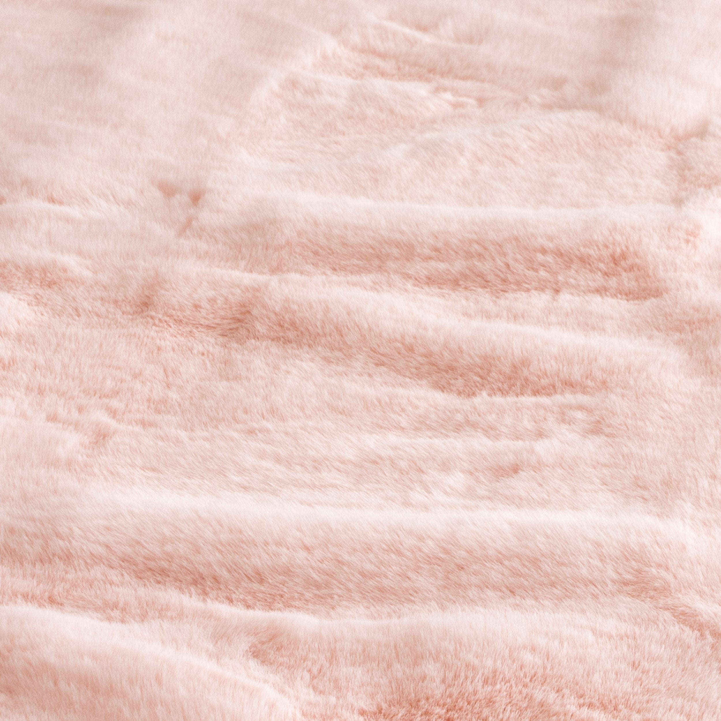 Onslow Faux Rabbit Fur Shag Rug #color_pink