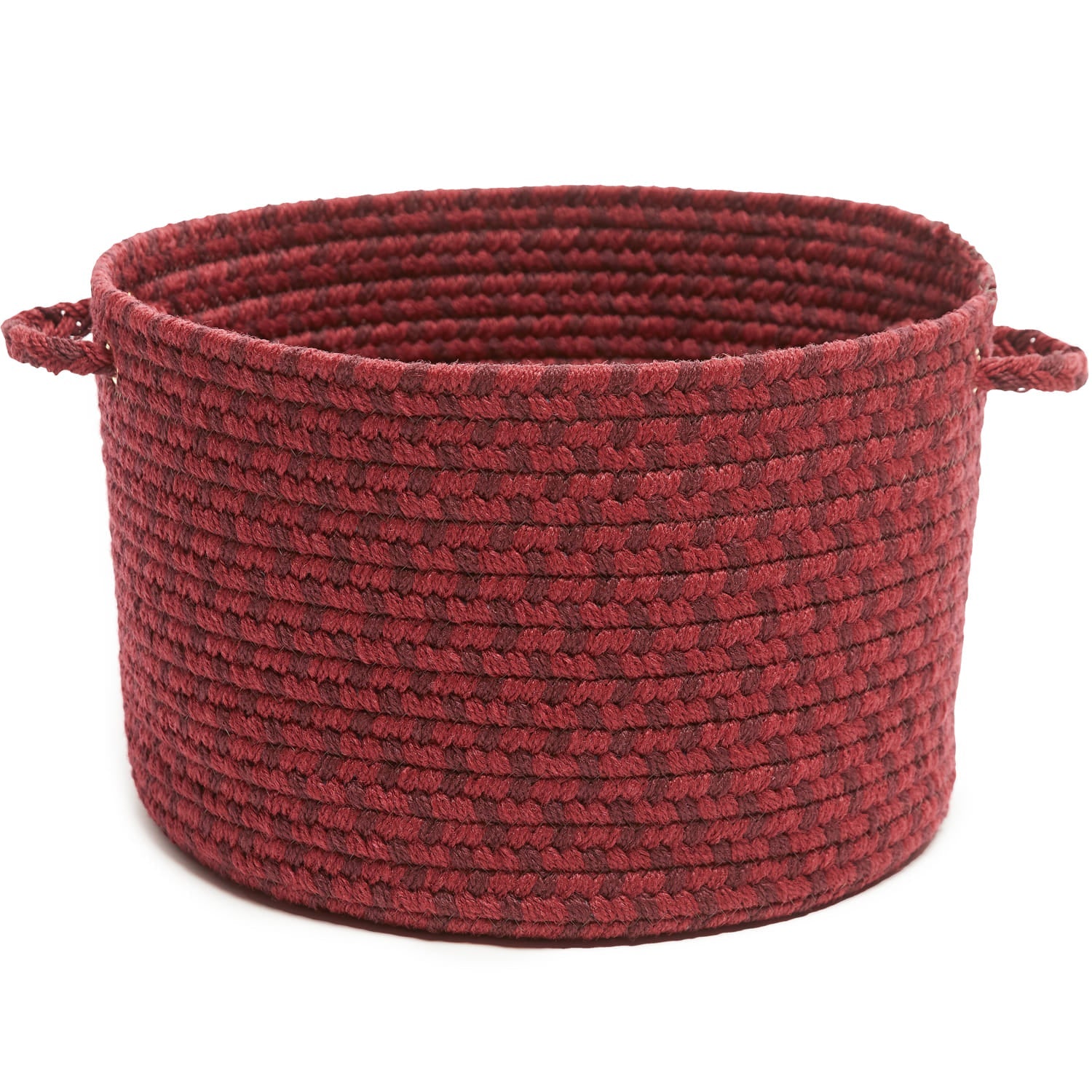 Pinecrest Rustic Braided Storage Basket #color_red