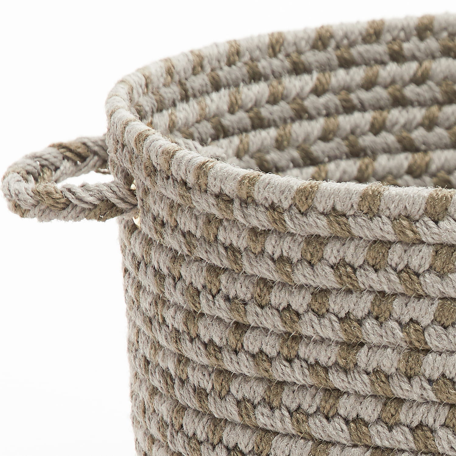 Pinecrest Rustic Braided Storage Basket #color_frosty