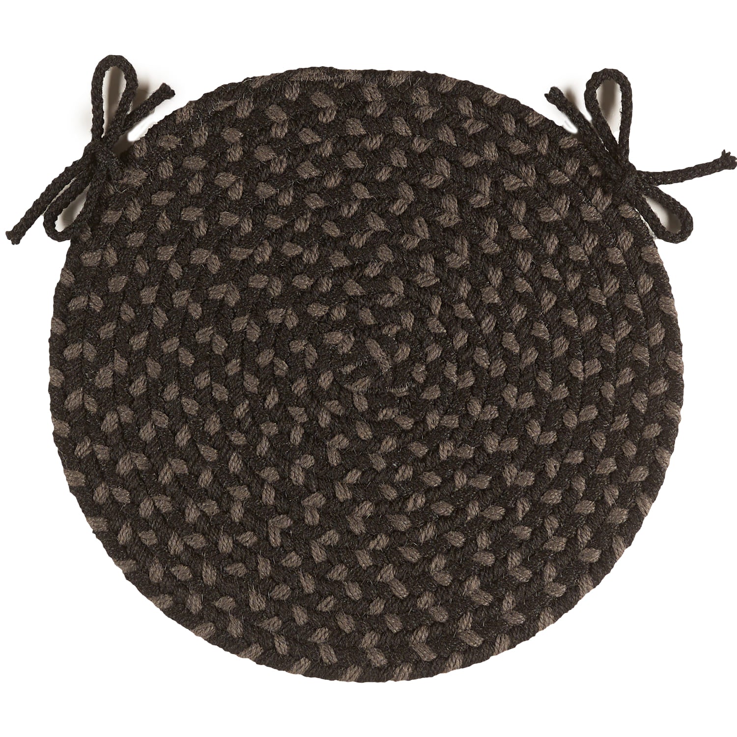 Pinecrest Braided Chair Pads #color_black