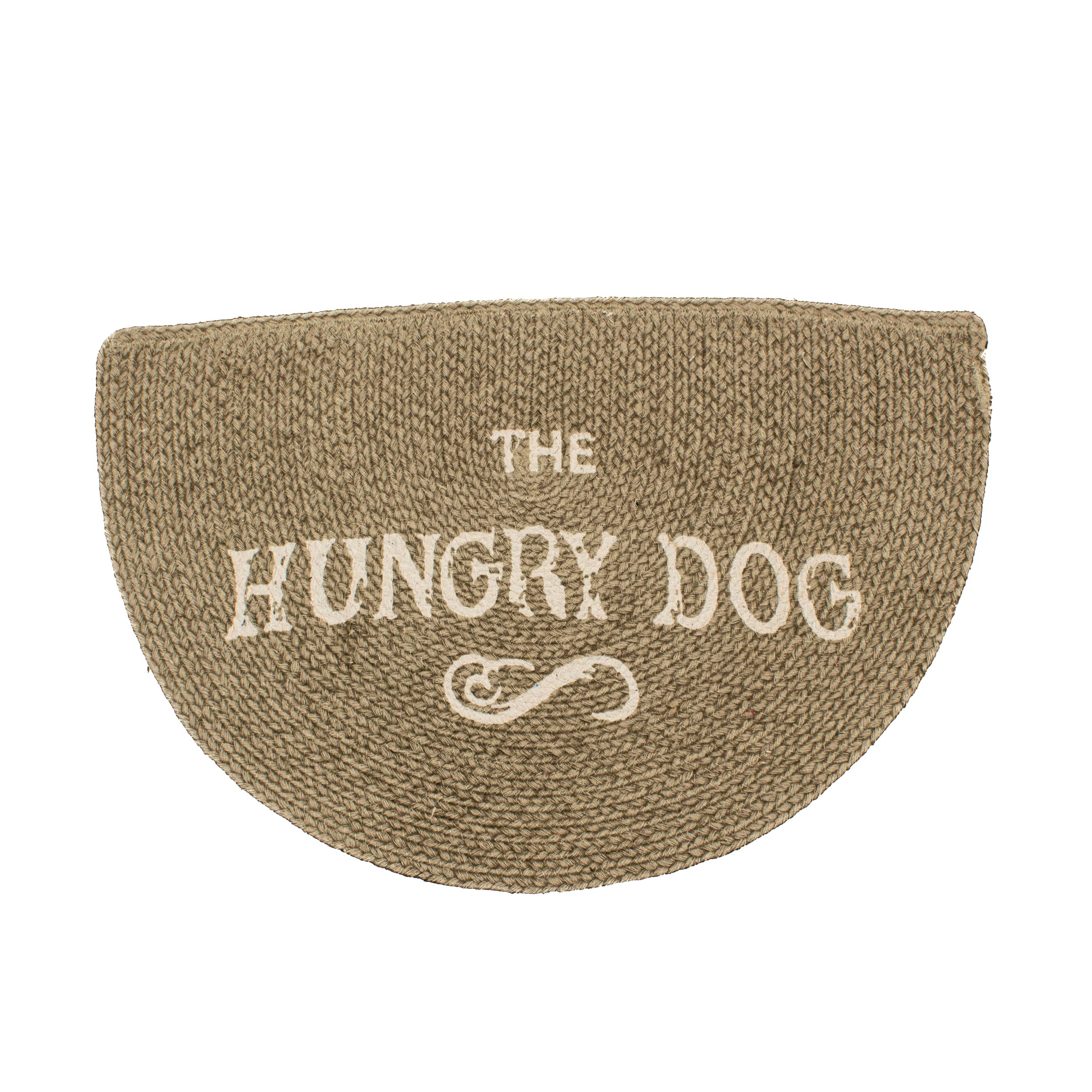 Non Slip Dog Food And Water Mat #color_beige hungry