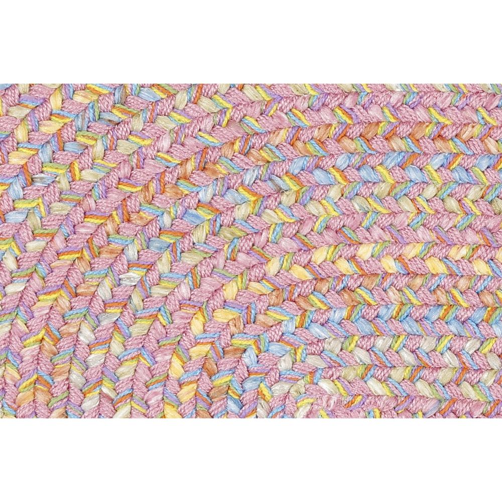 Hipster Kids and Playroom Braided Rug #color_pink multi