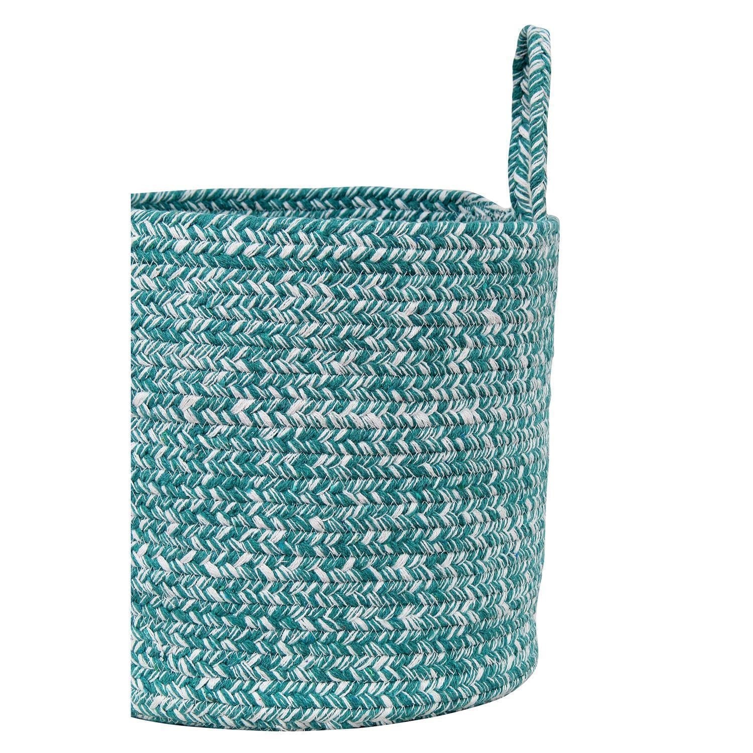 Farmhouse Cotton Braided Storage Basket Set (8-inch, 10-inch, 12-inch) #color_grey