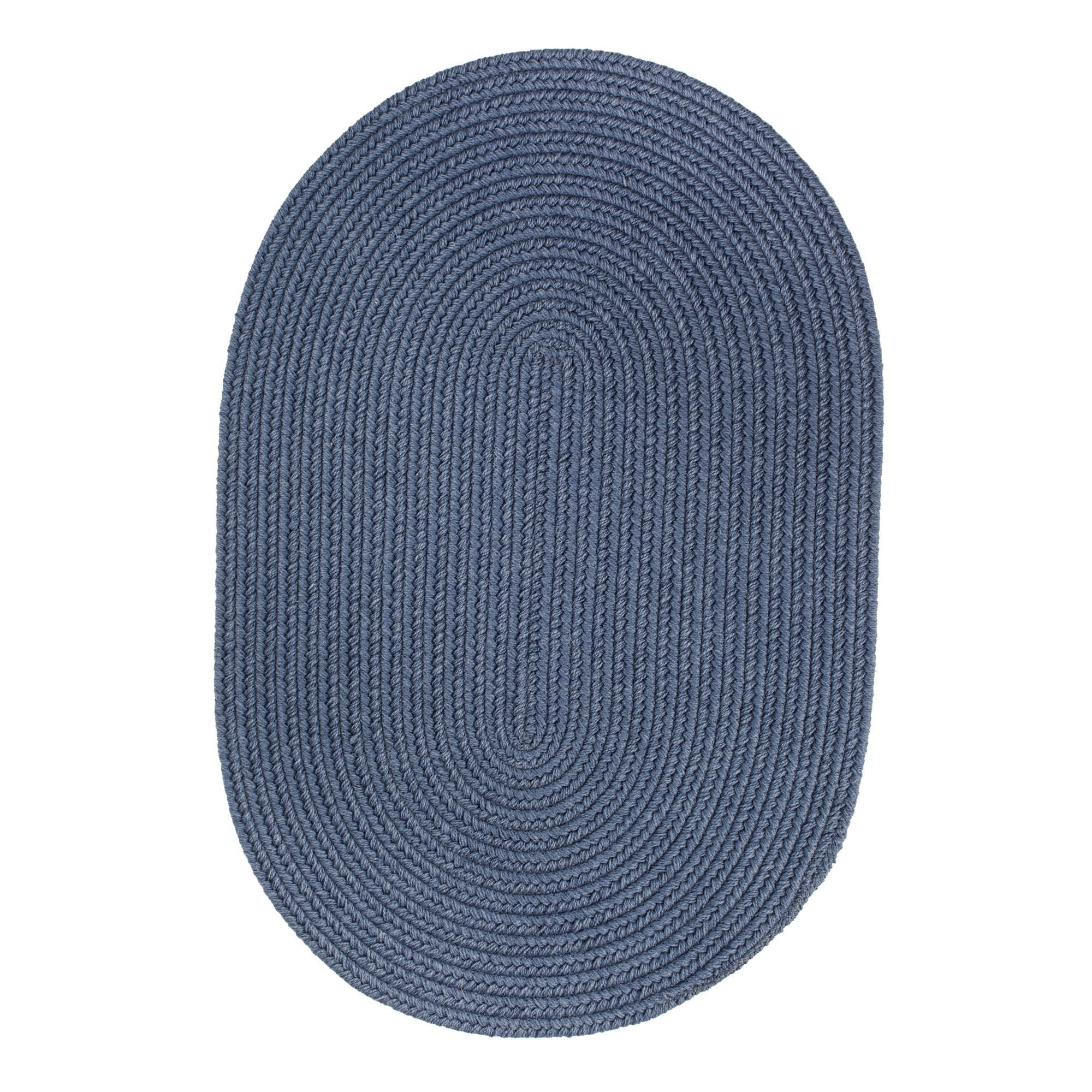 Pura Braided Wool Rug #color_sailor blue