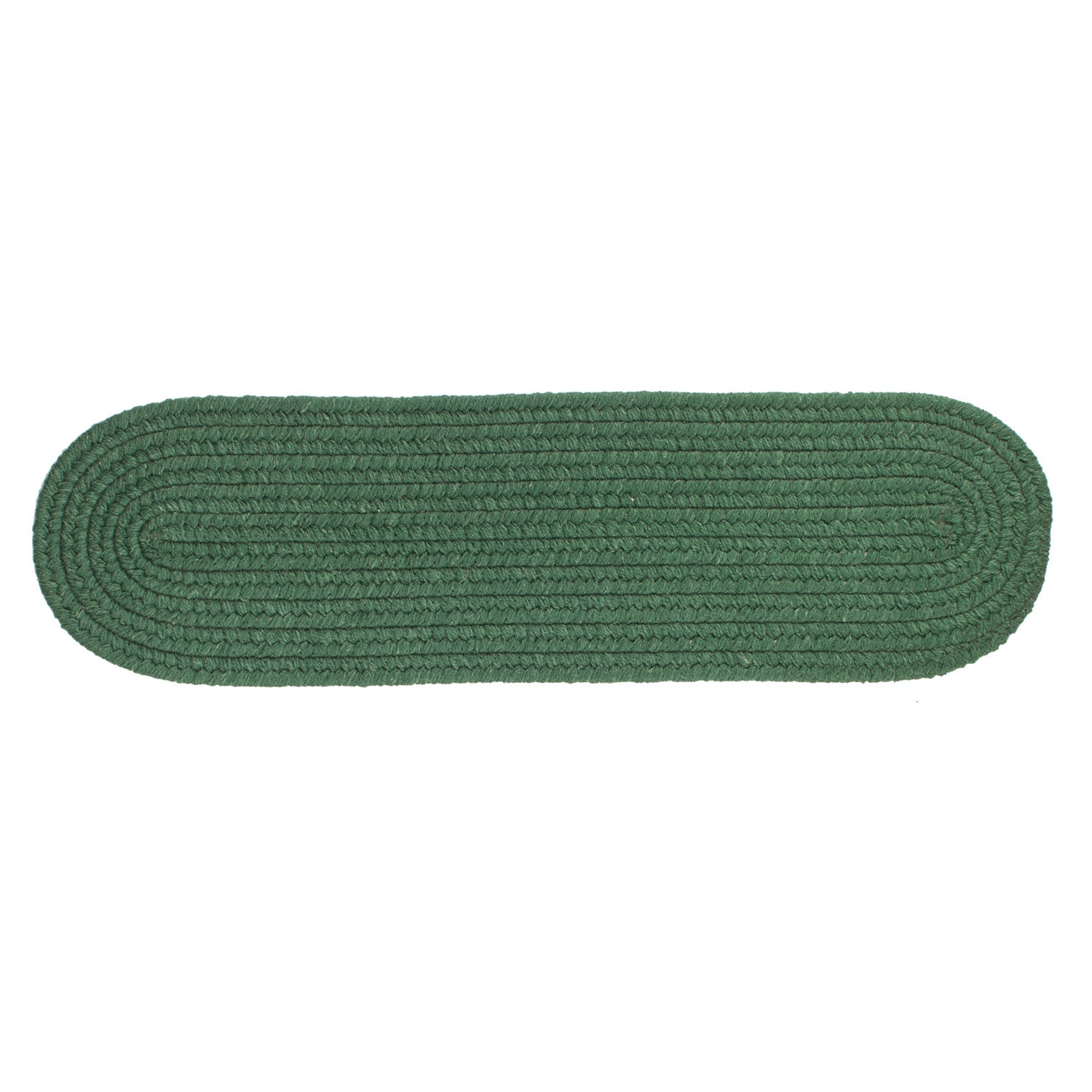 Pura Solid Wool Braided Stair Treads #color_hunter green