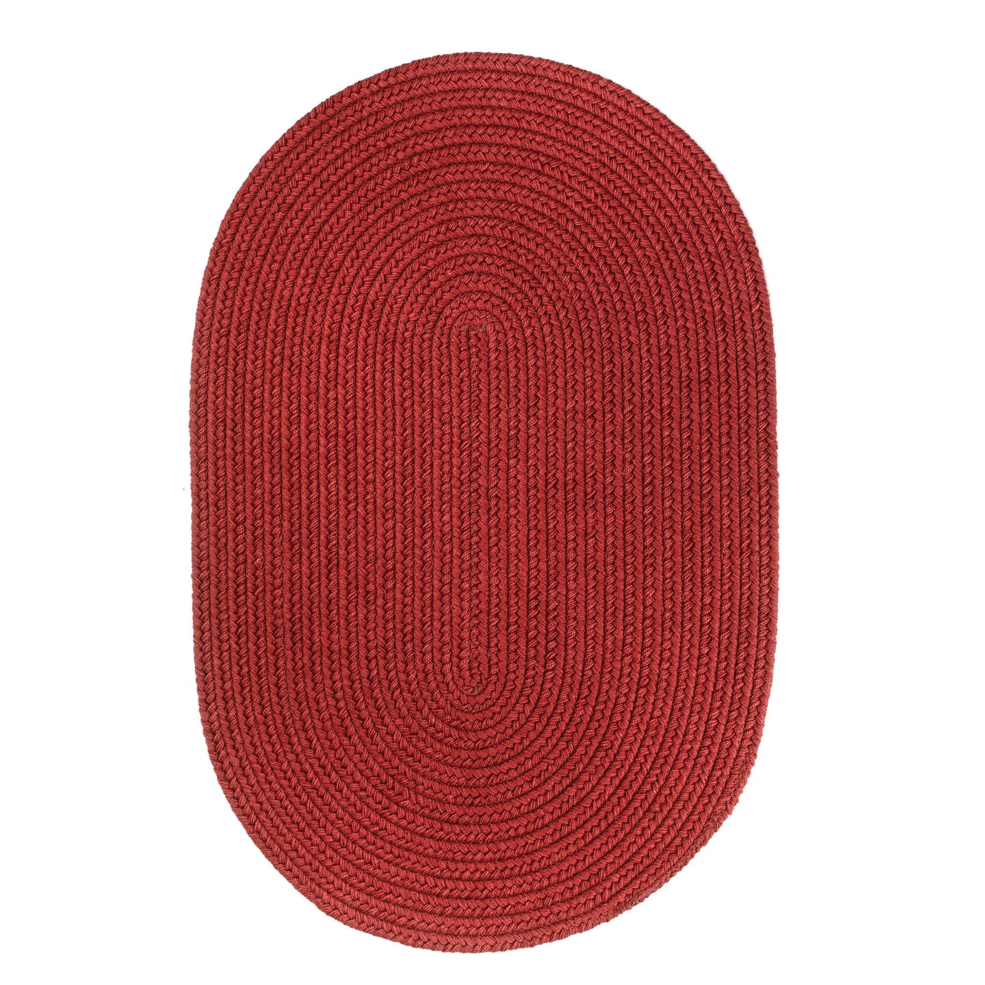 Pura Braided Wool Rug #color_scarlet red