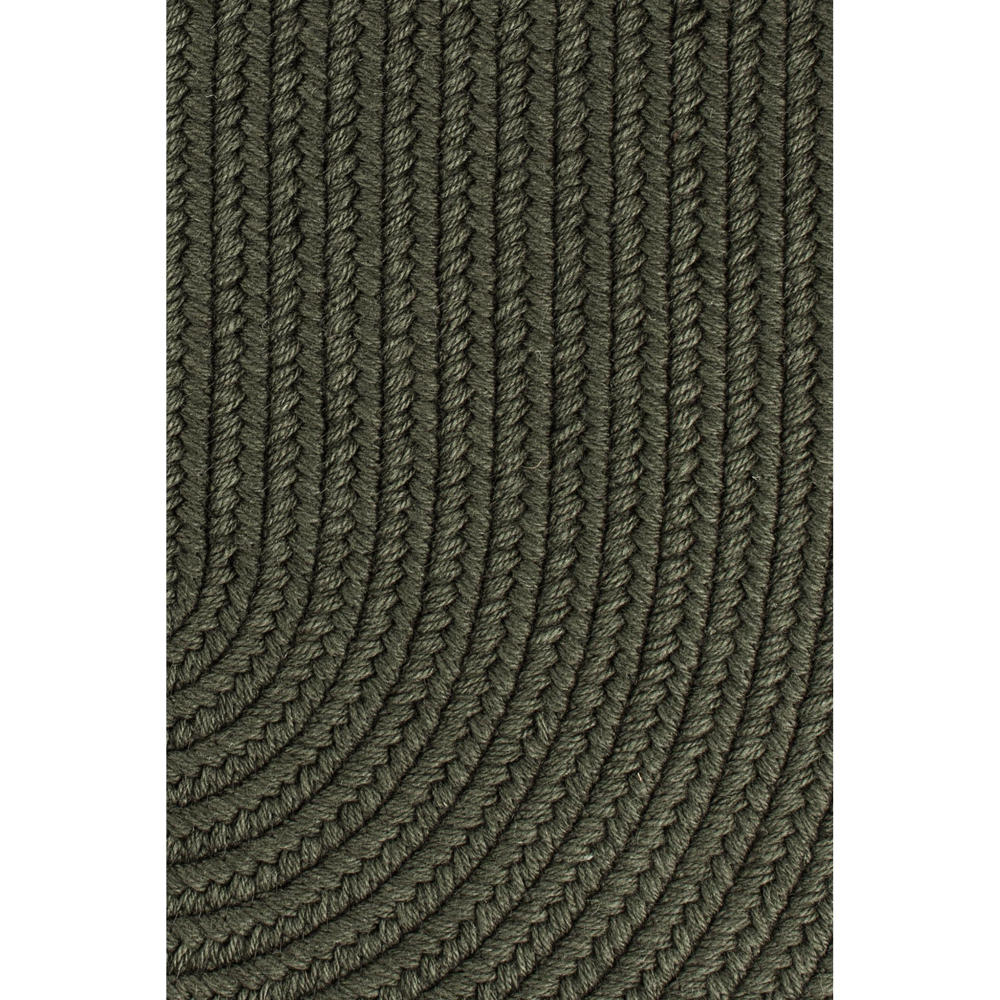 Pura Braided Wool Rug #color_dark sage