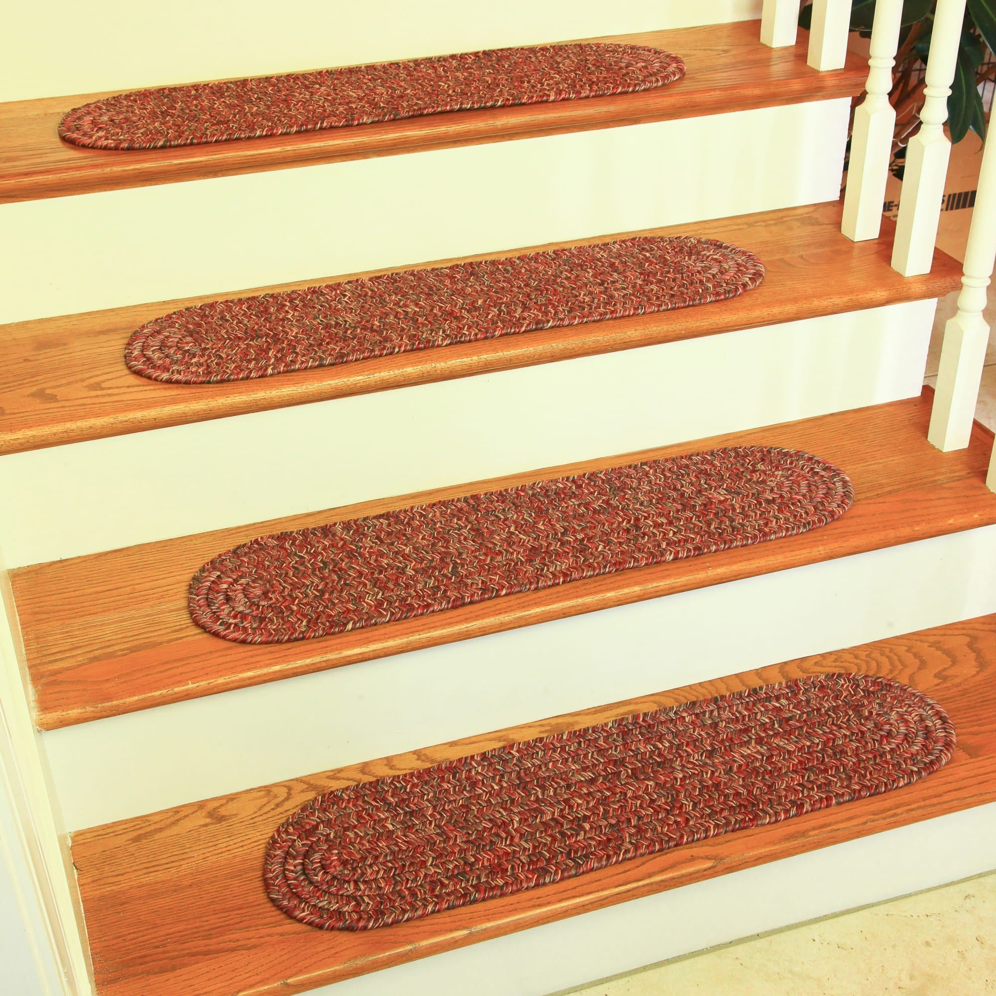 Sandi Tweed Stair Treads #color_sangria