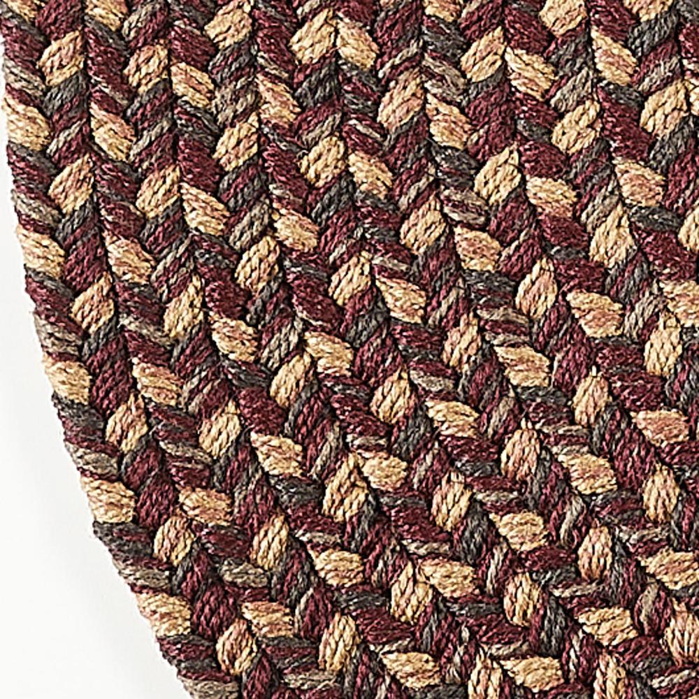 Sanibel Tweed Braided Rug #color_garnet