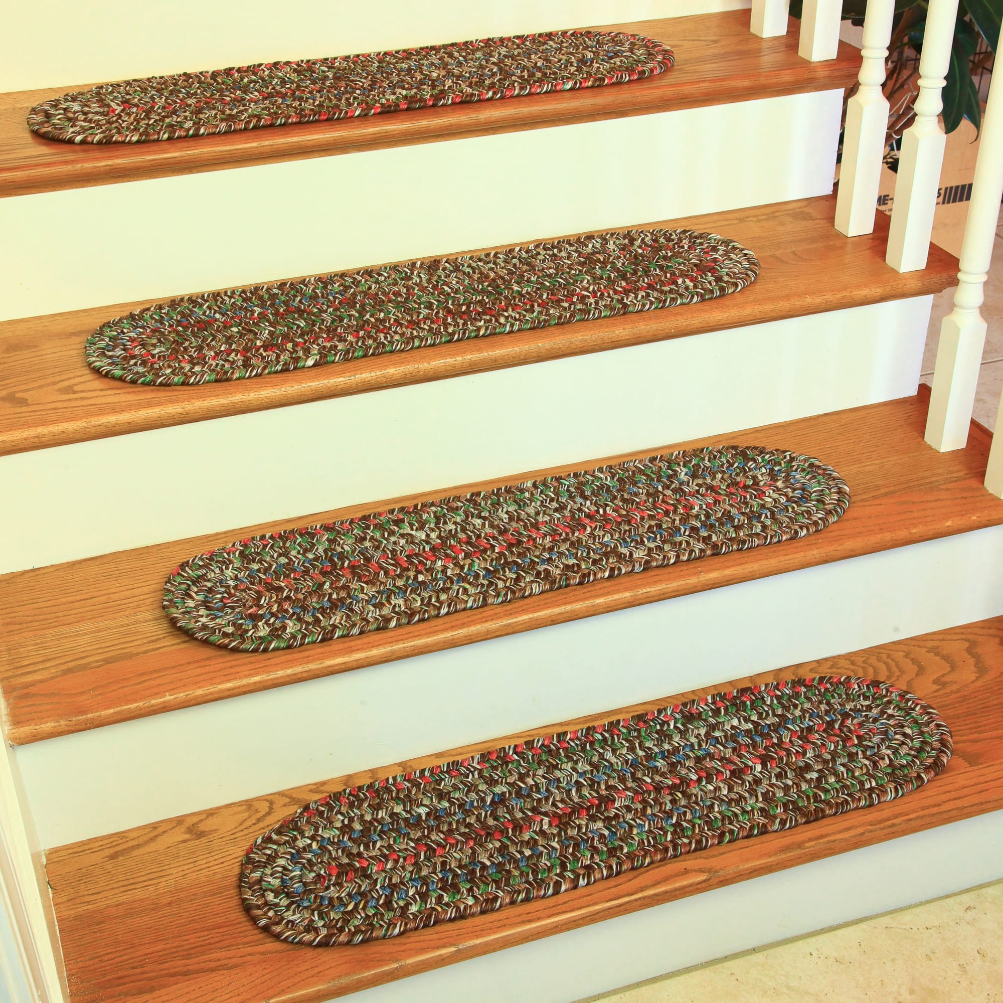 Sophia Braided Stair Treads #color_brown