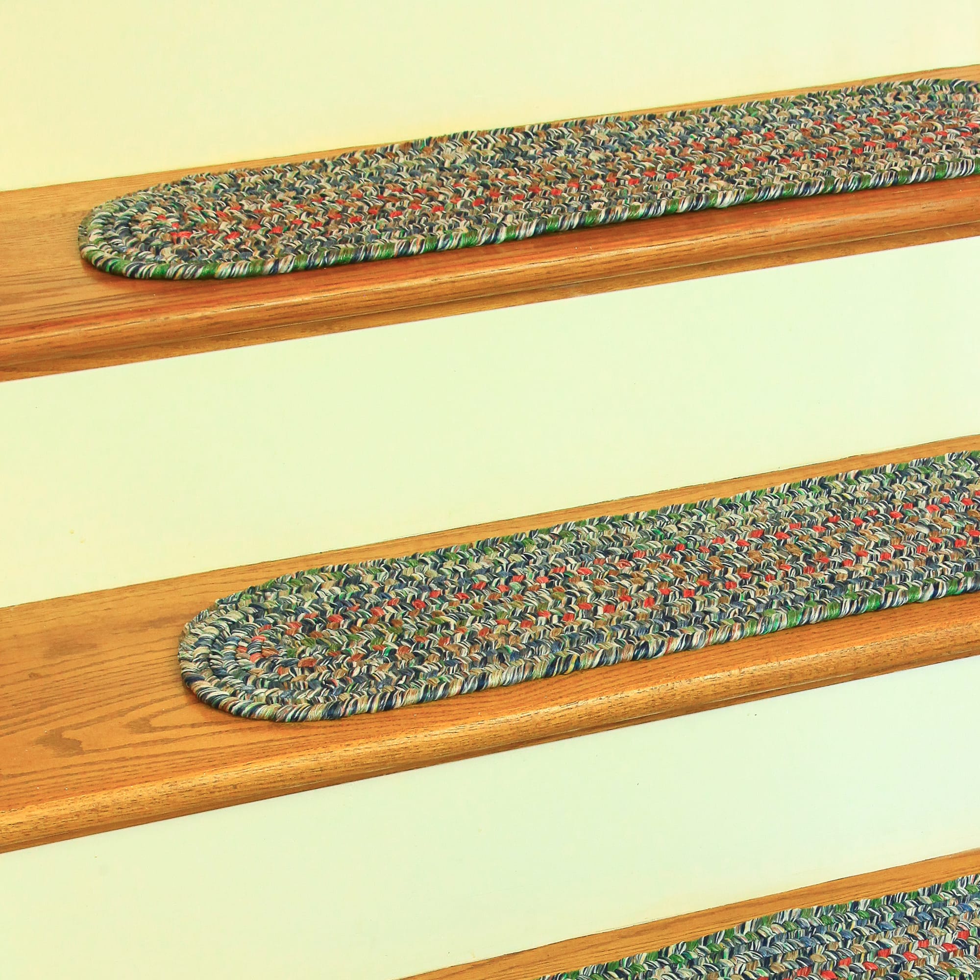 Sophia Braided Stair Treads #color_denim blue
