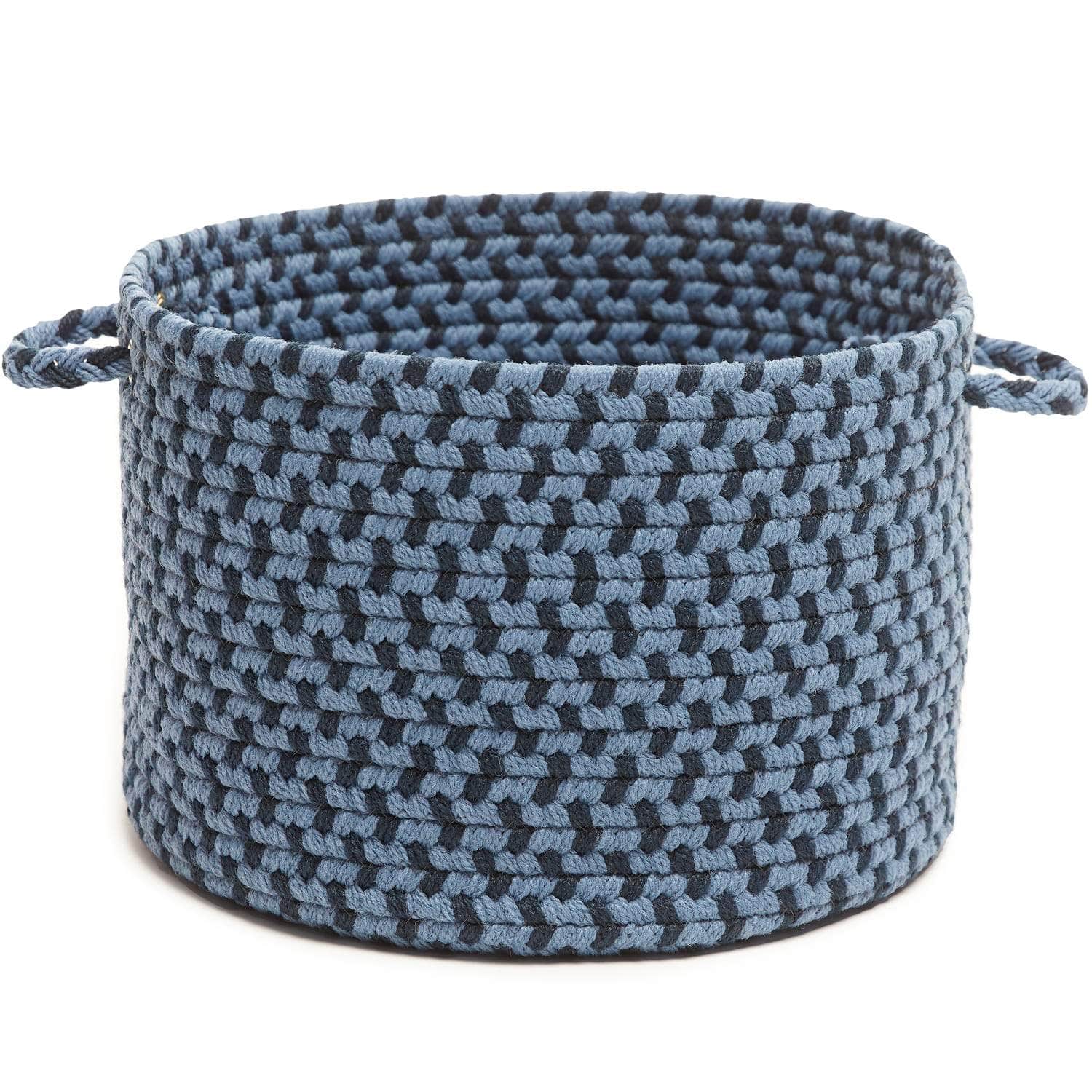 Pinecrest Rustic Braided Storage Basket #color_blue