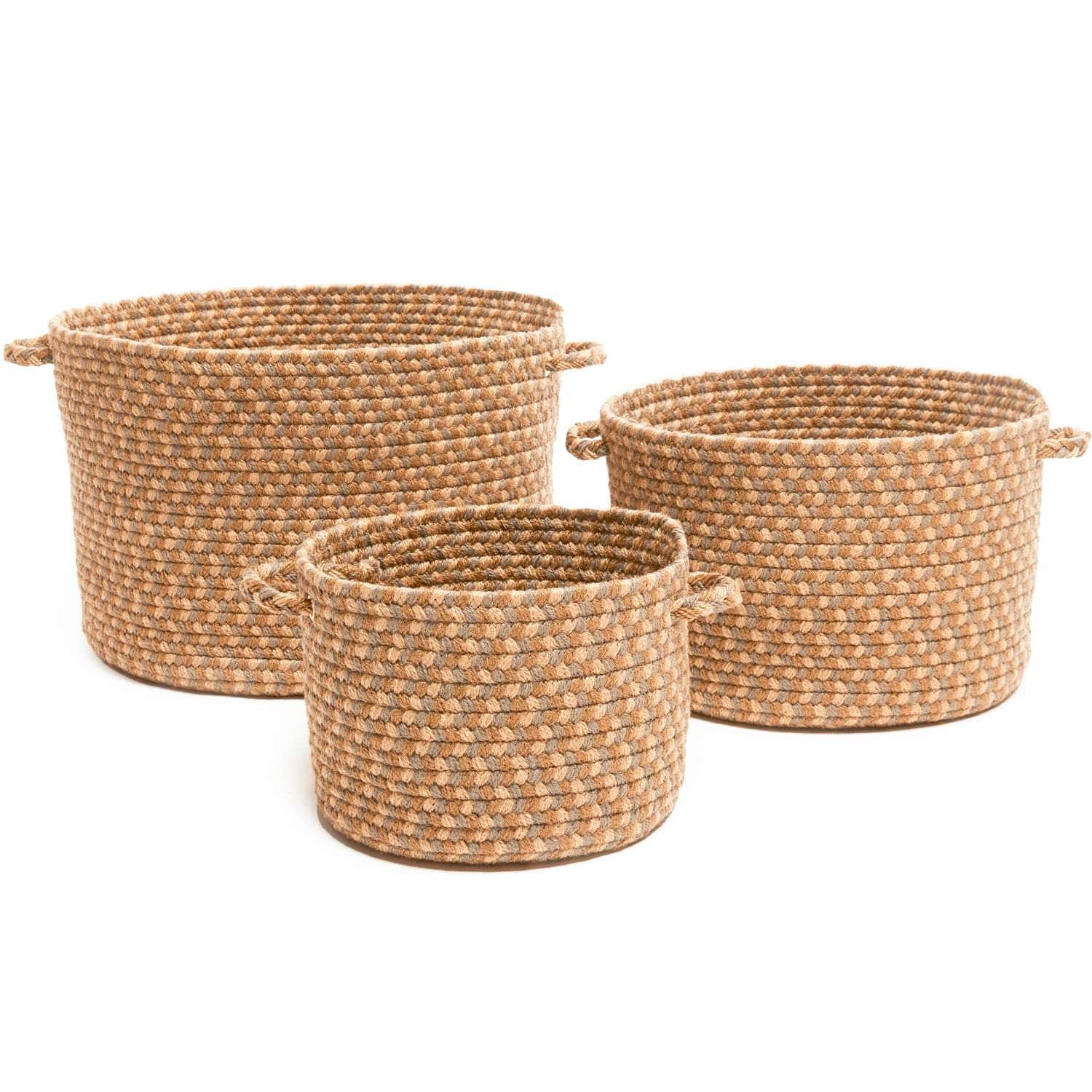 Pinecrest Rustic Braided Storage Basket #color_natural