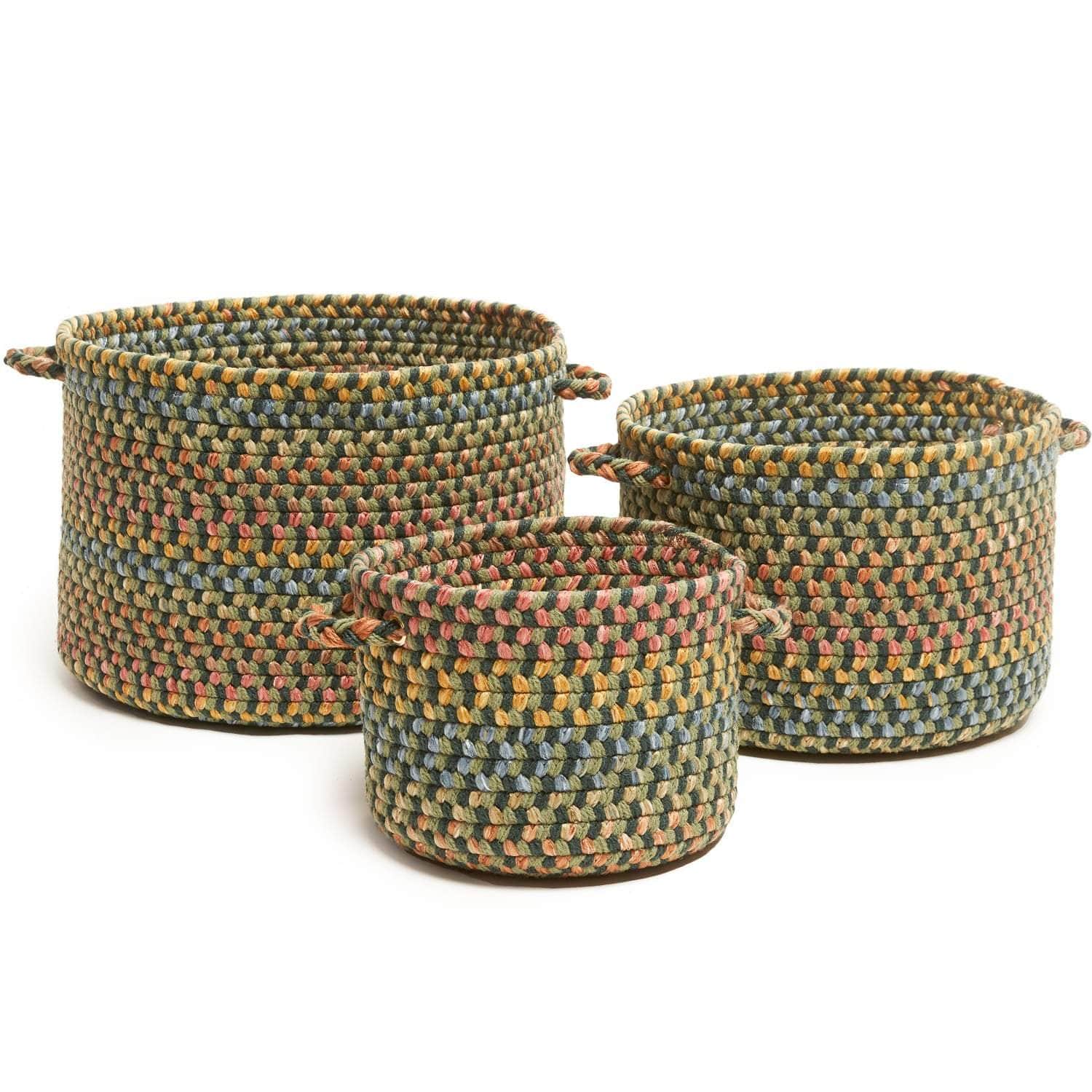 Sanford Braided Basket #color_forest multi