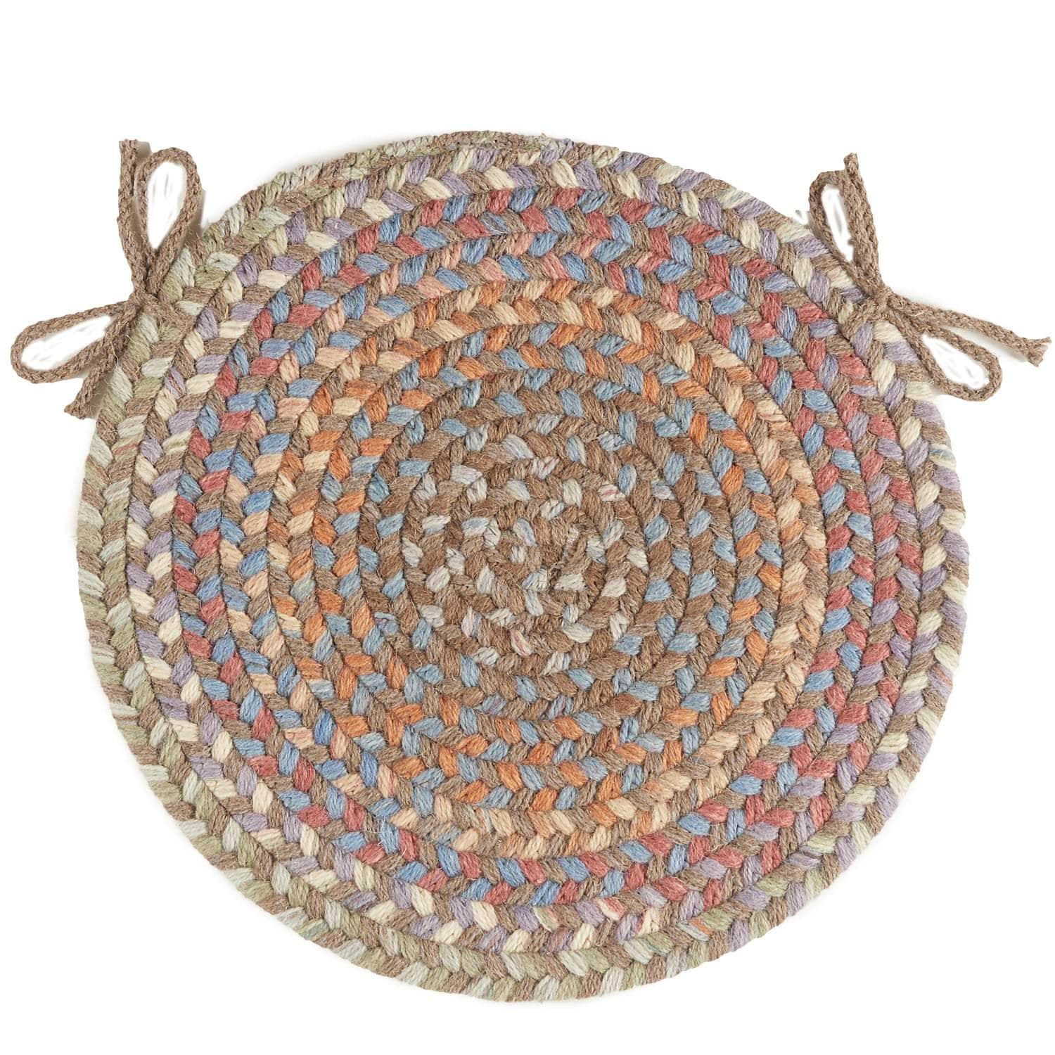 Cherry Hill Braided Wool Chair Pads 