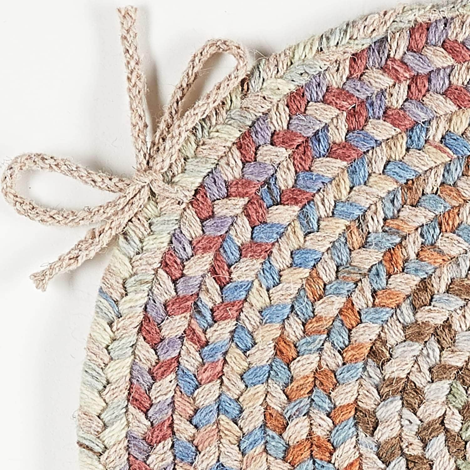 Cherry Hill Braided Wool Chair Pads 