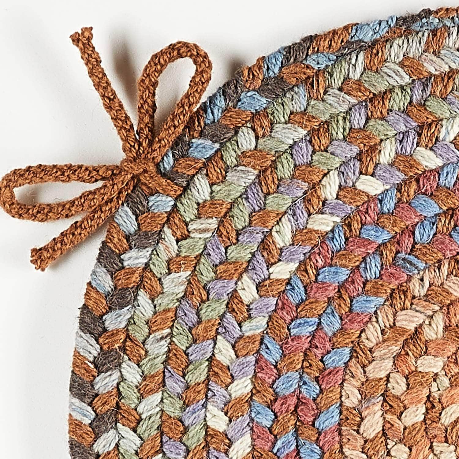 Cherry Hill Braided Wool Chair Pads 