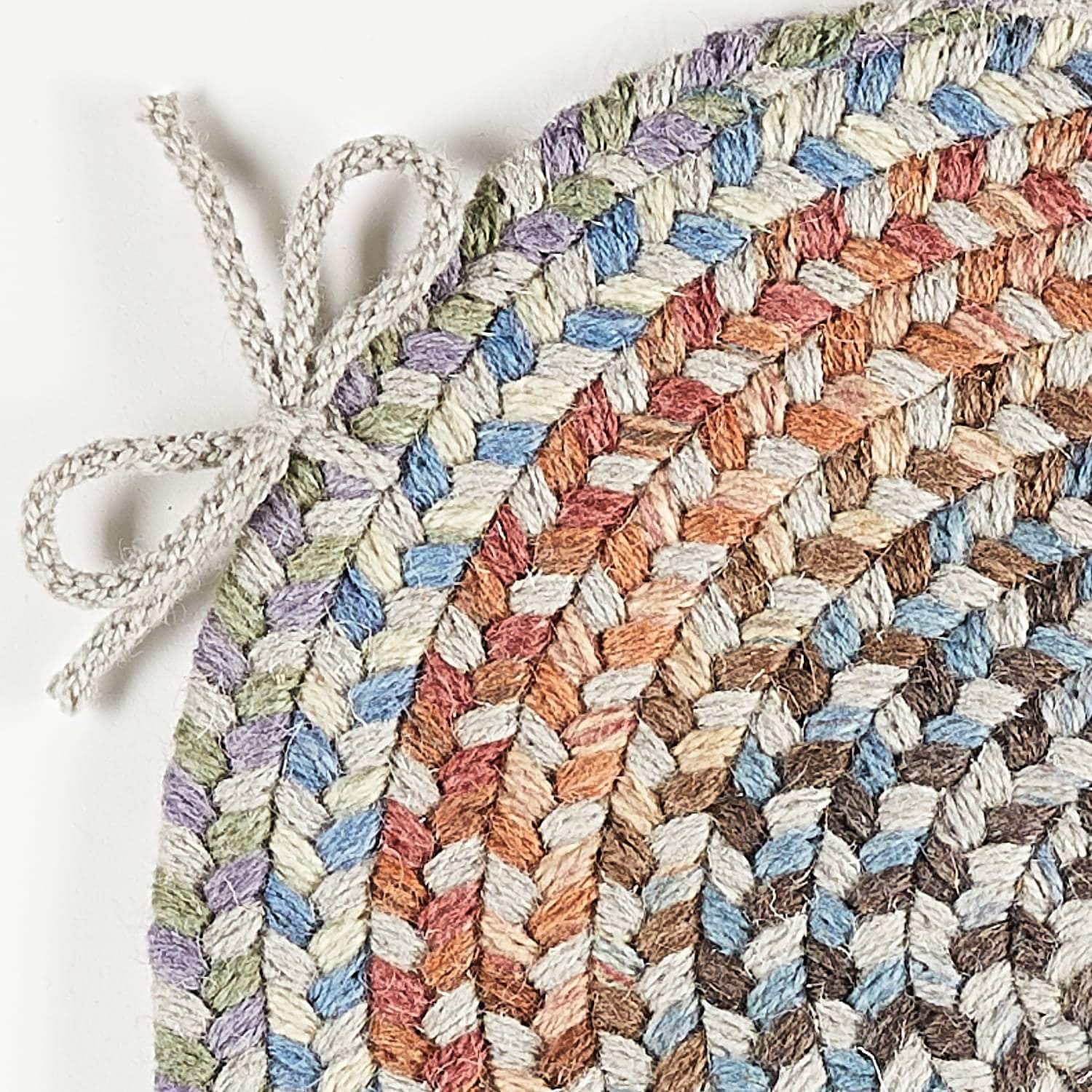 Cherry Hill Braided Wool Chair Pads 