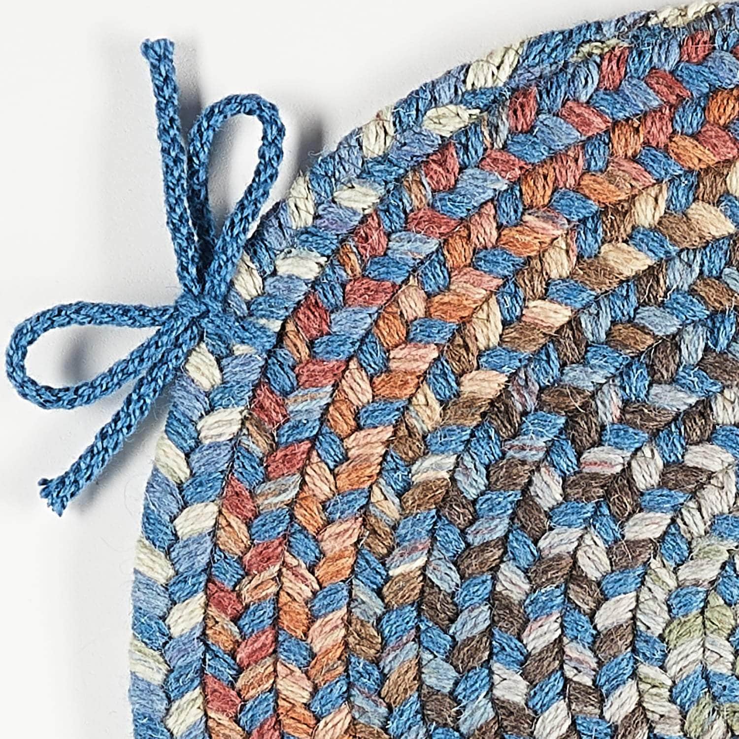 Cherry Hill Braided Wool Chair Pads 