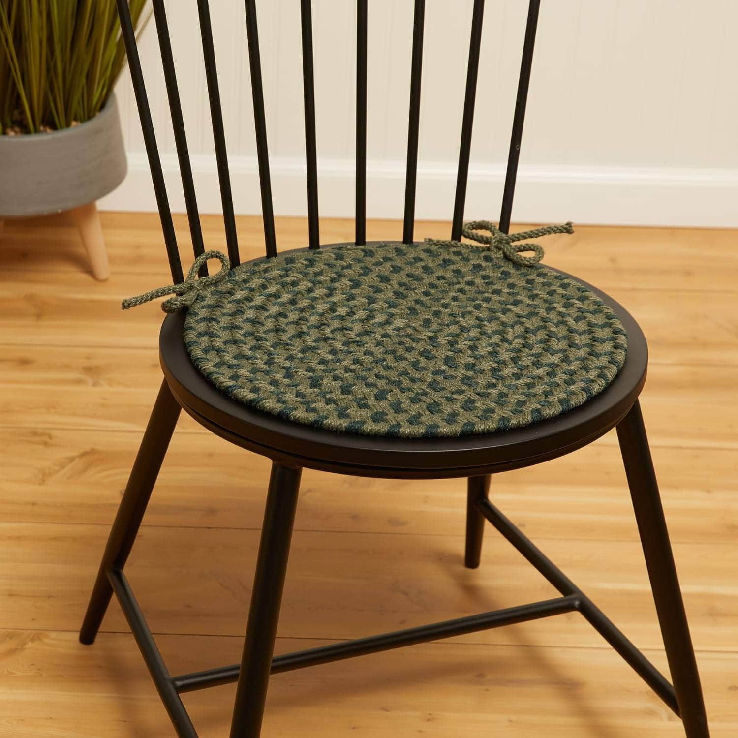 Pinecrest Braided Chair Pads #color_green
