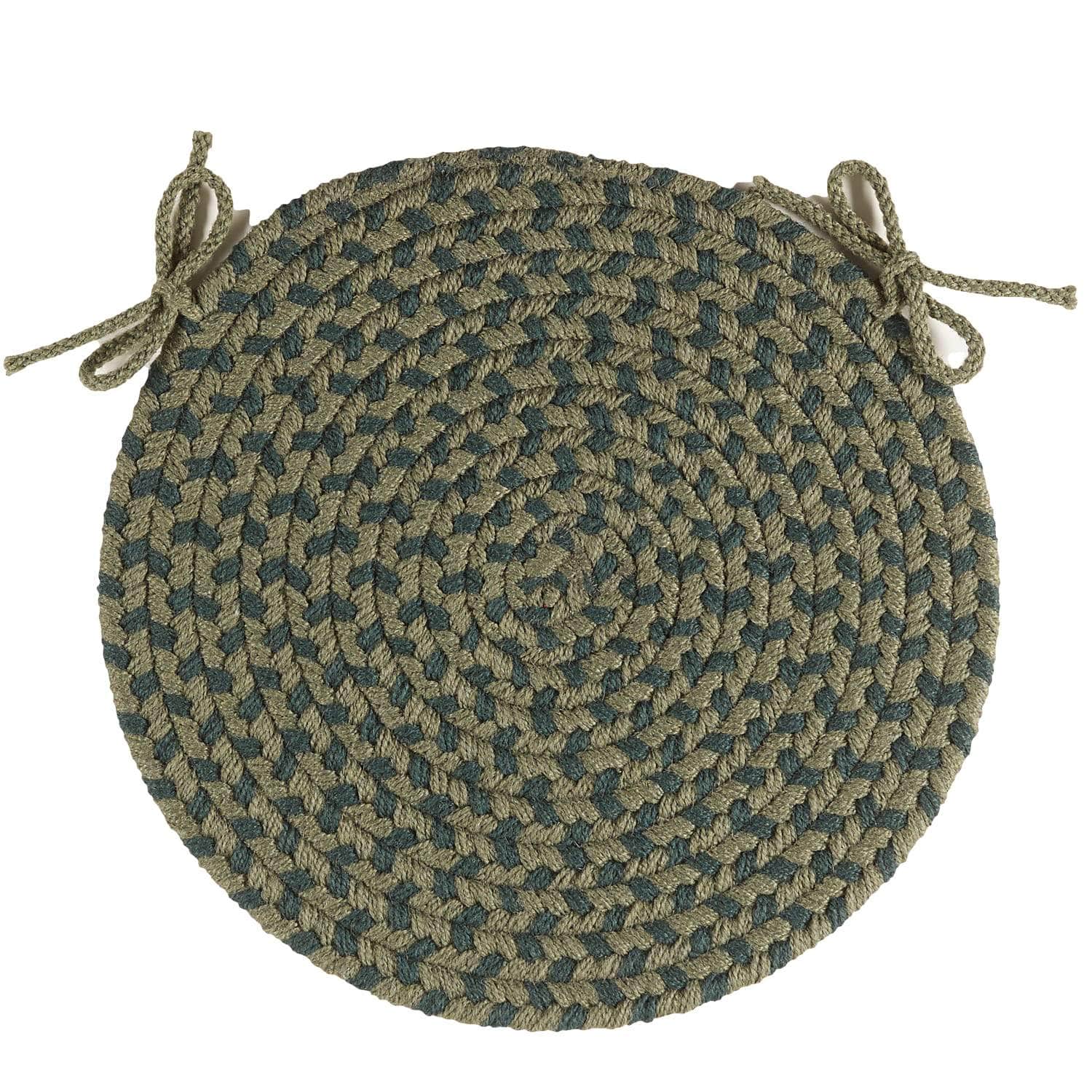 Pinecrest Braided Chair Pads #color_green