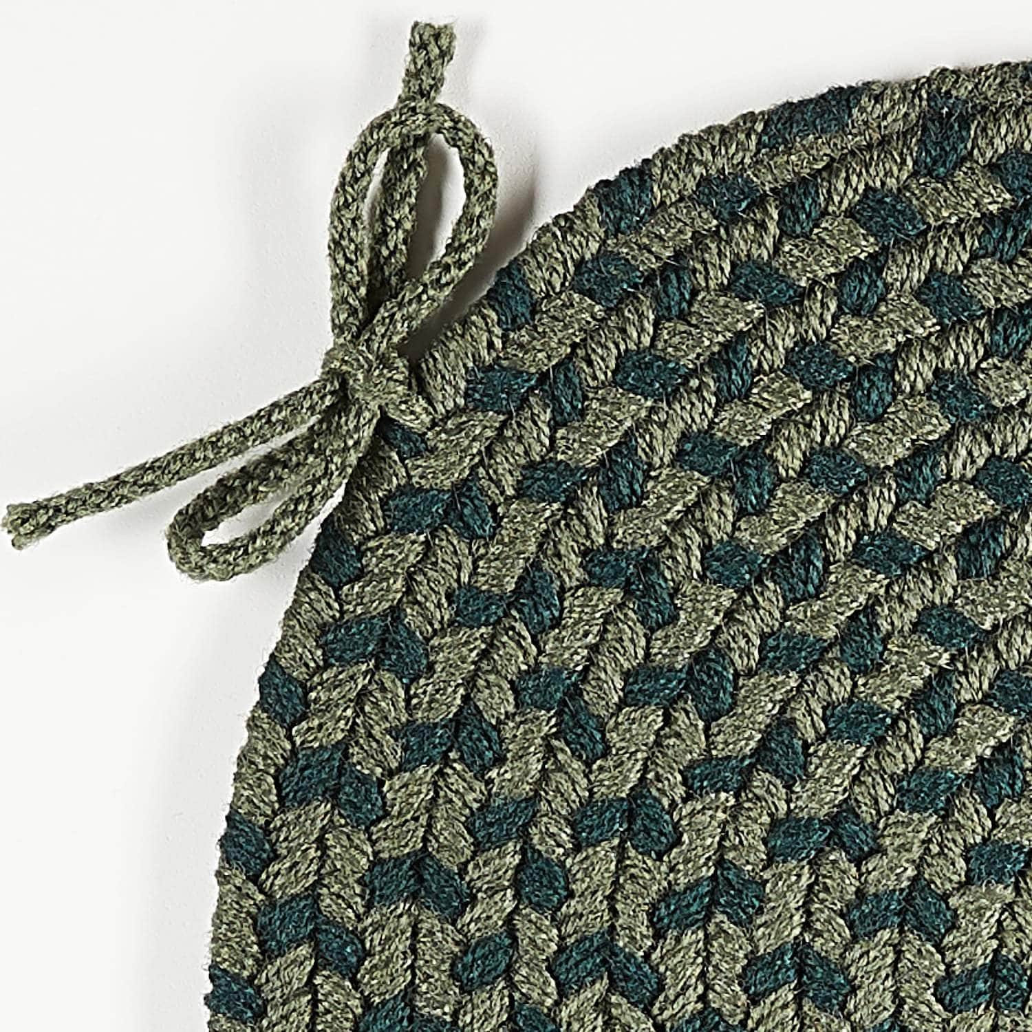 Pinecrest Braided Chair Pads #color_green