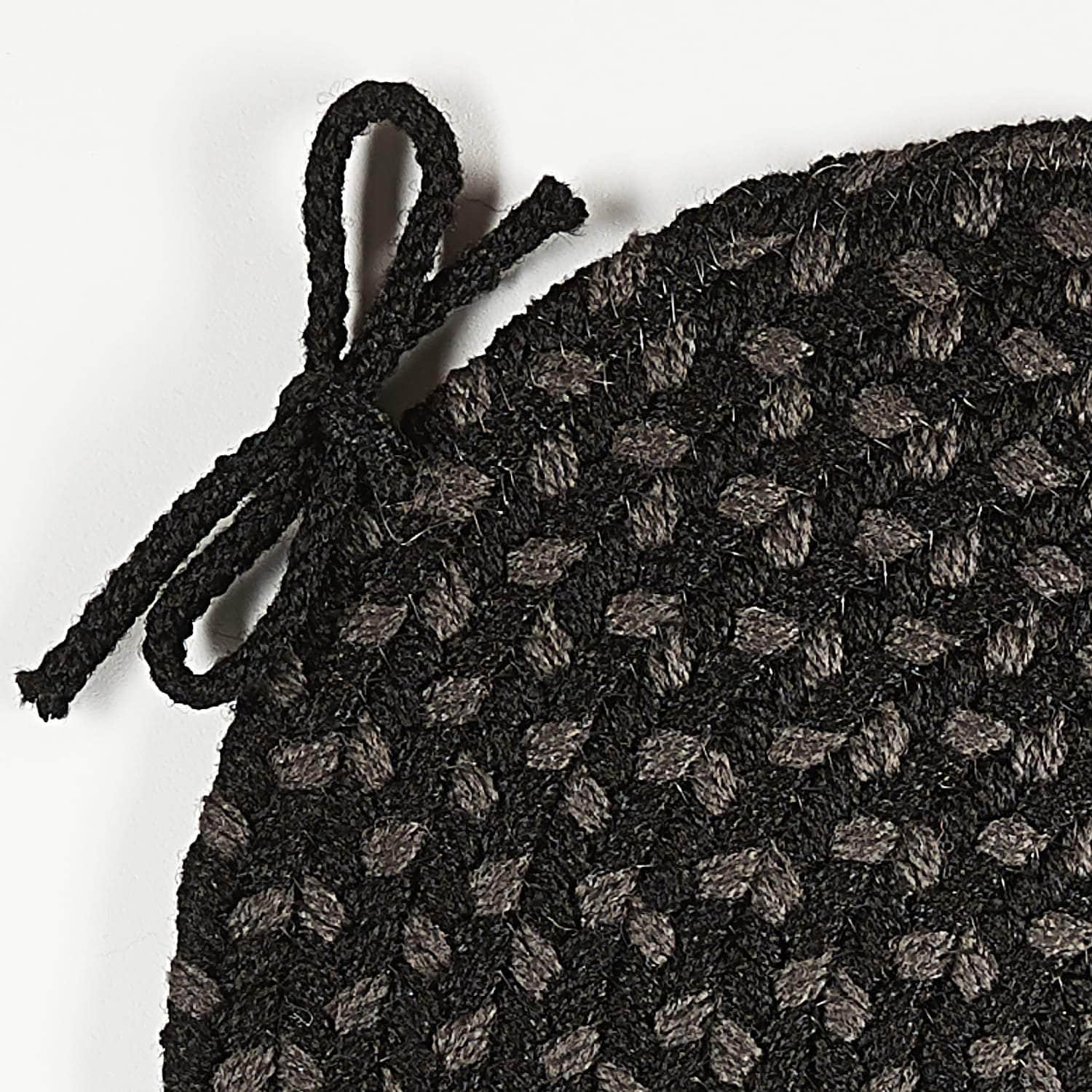 Pinecrest Braided Chair Pads #color_black