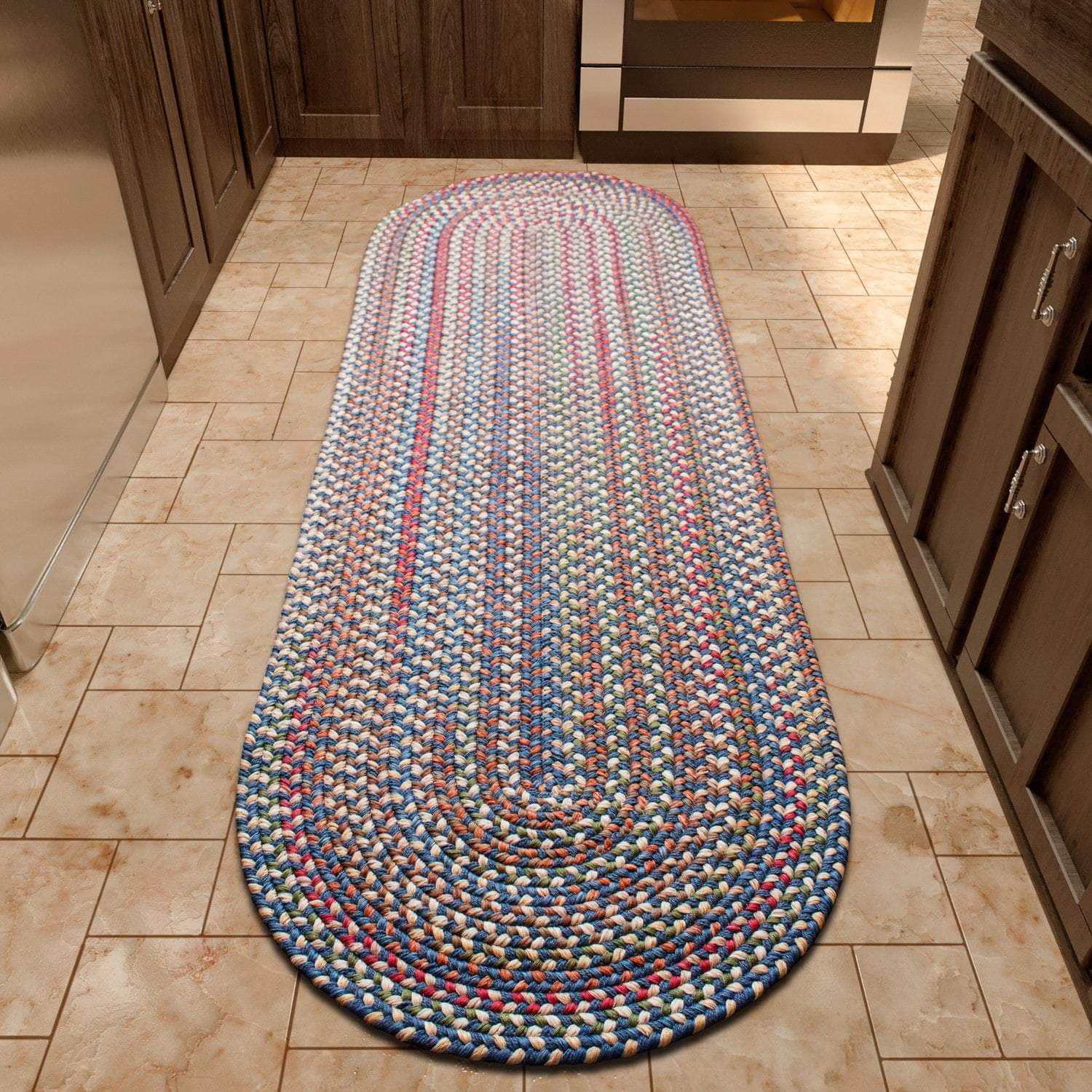 Roxbury Colorful Indoor / Outdoor Braided Rug #color_blue
