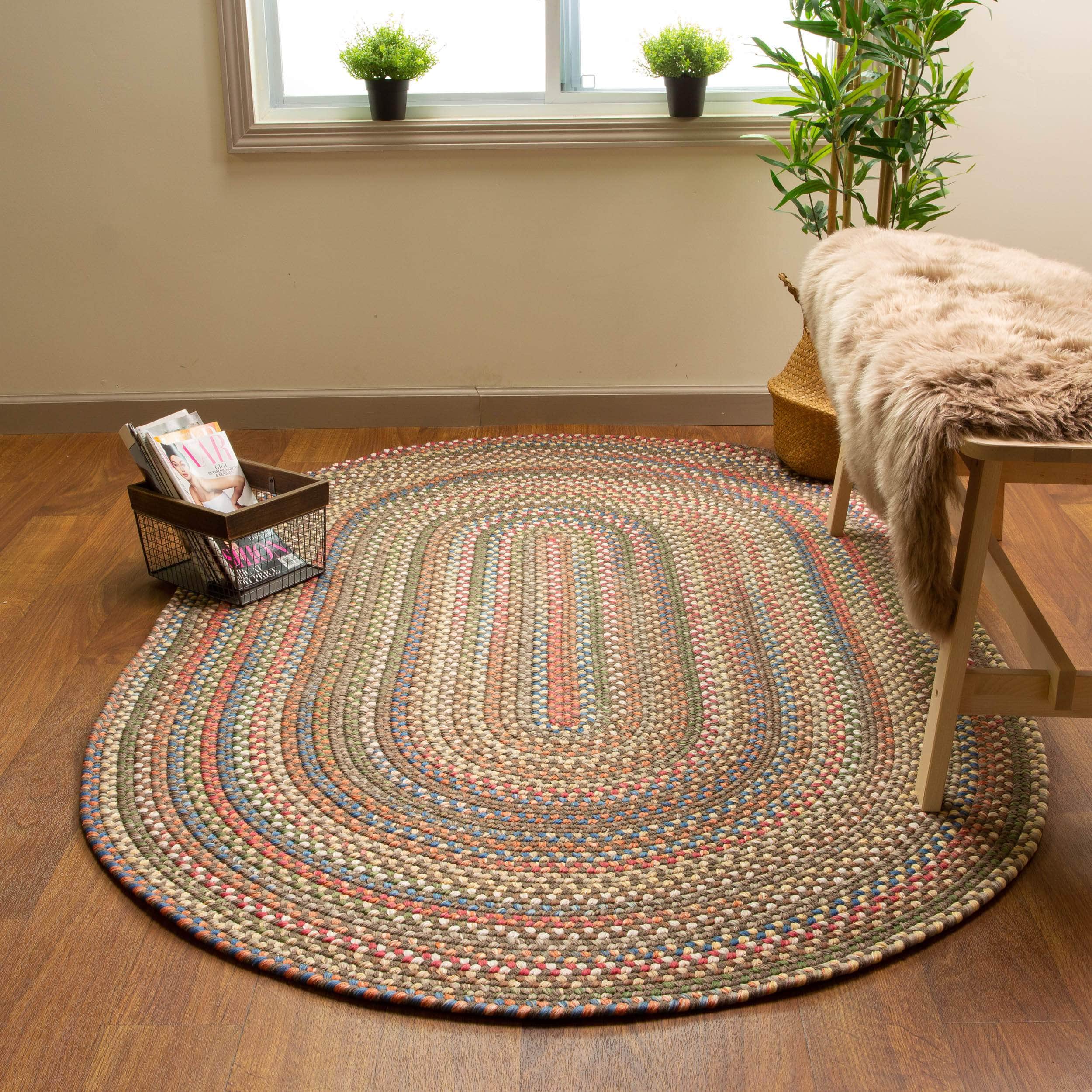 Roxbury Colorful Indoor / Outdoor Braided Rug #color_dk taupe