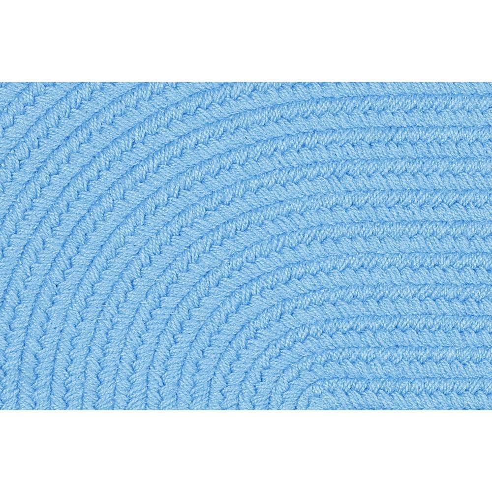Lullaby Childrens Solid Braided Rug #color_aqua blue