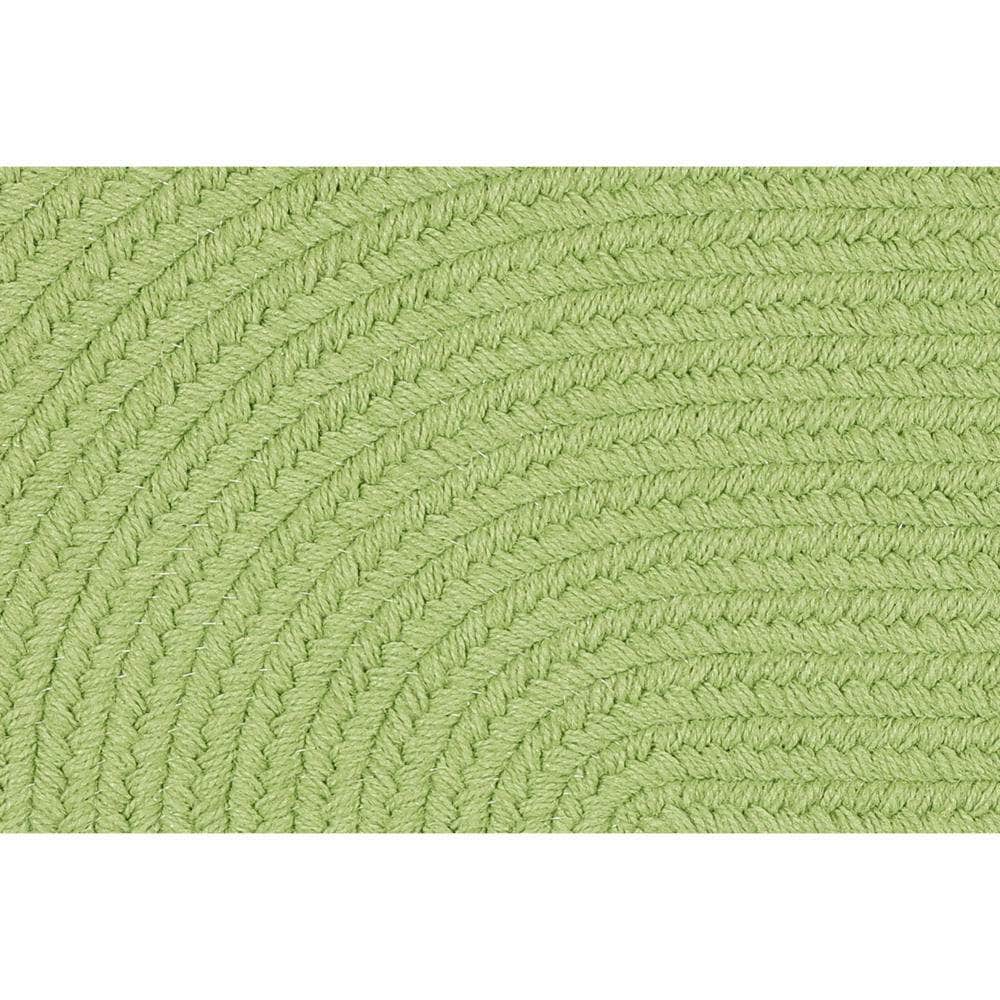Lullaby Childrens Solid Braided Rug #color_lime green