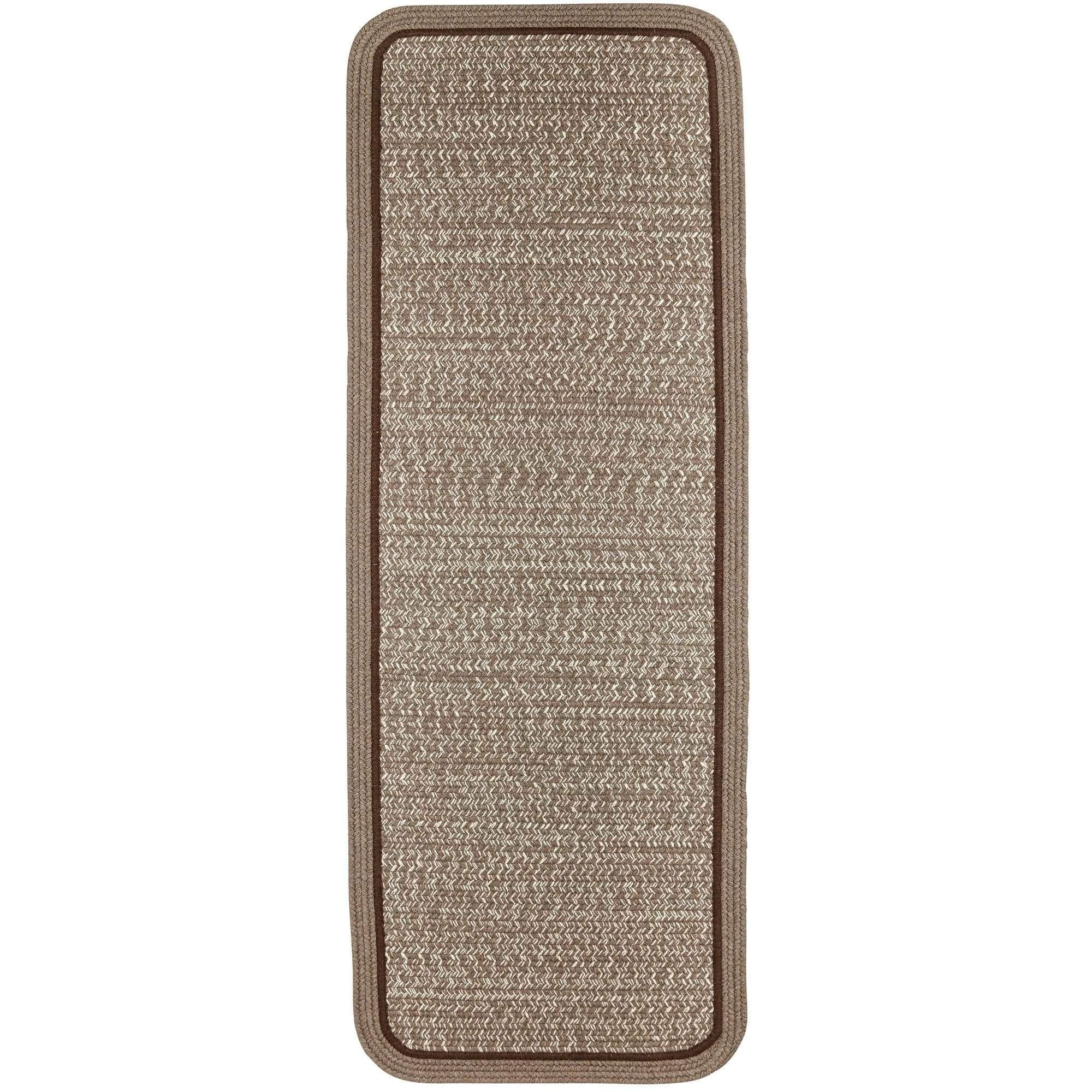 Woolmade Rounded Rectangle Braided Rug #color_mocha